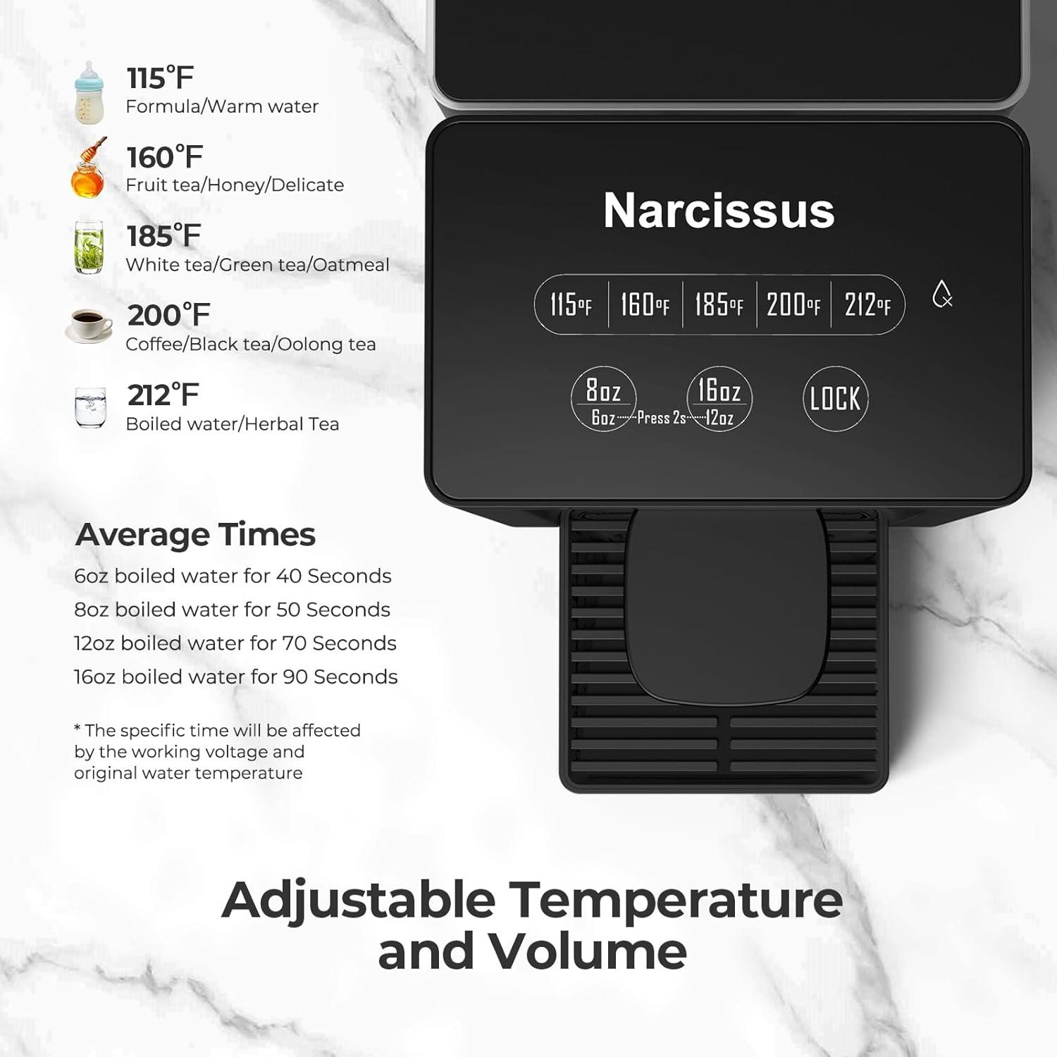 Dispensador de Agua Caliente Instantáneo Narcissus D30 2.84L