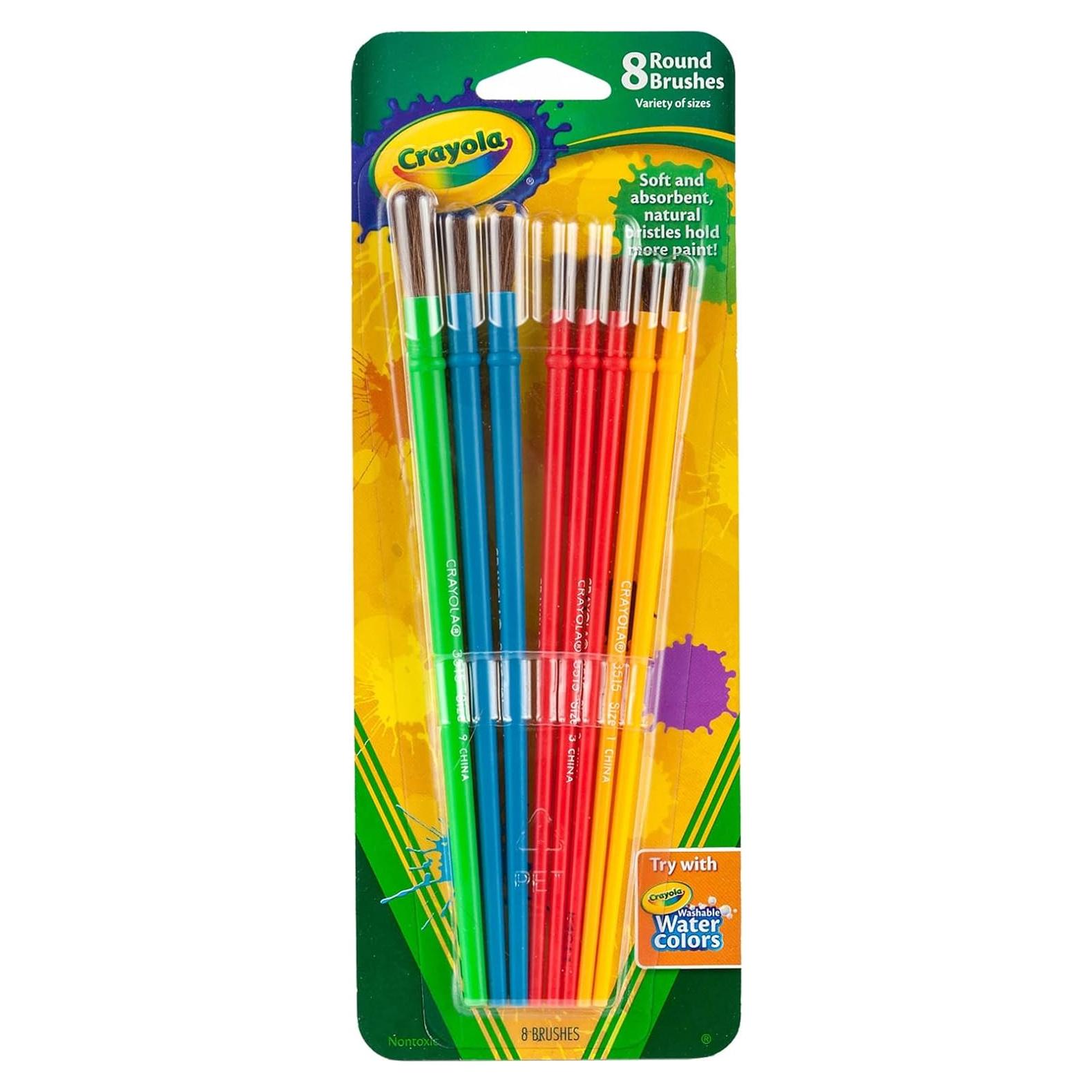 Conjunto de Pinceles Crayola 2 Piezas Pelo Natural