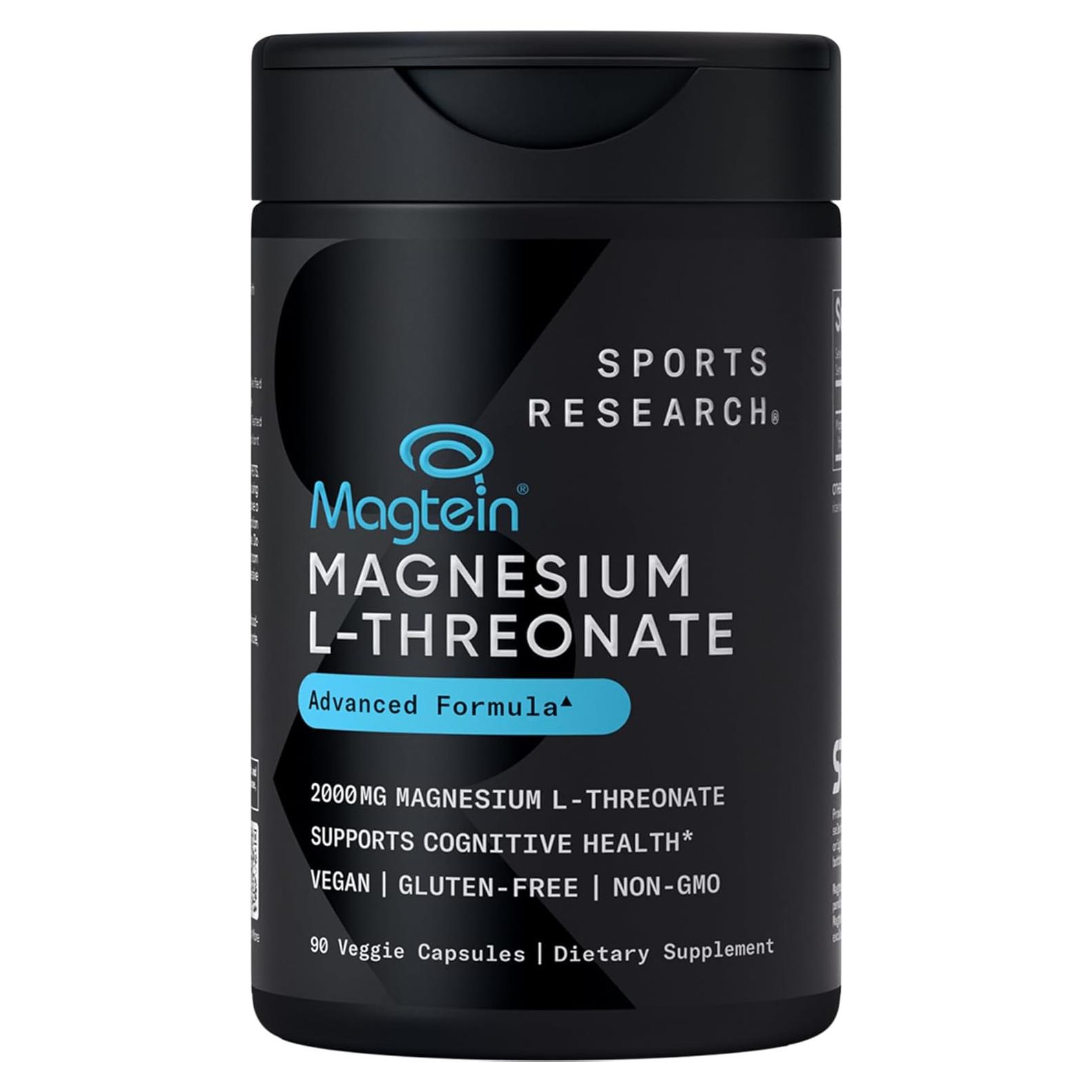 Cápsulas de Magnesio L-Treonato Magtein Sports Research 90 Unidades