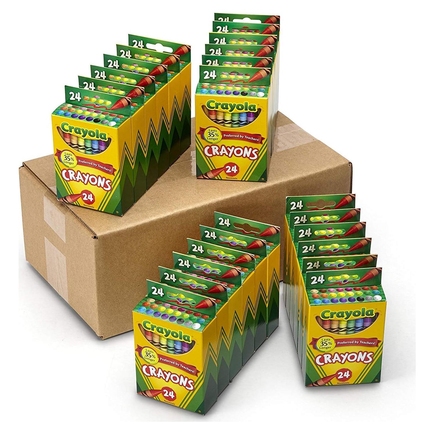 Crayones Crayola 24 colores surtidos para regreso a clases