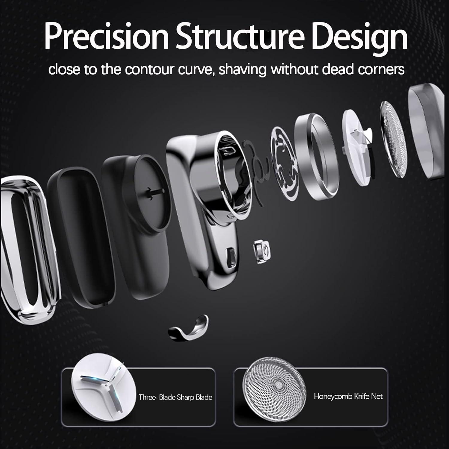 Afeitadora Eléctrica Mini Portátil OFHADF Recargable IPX7