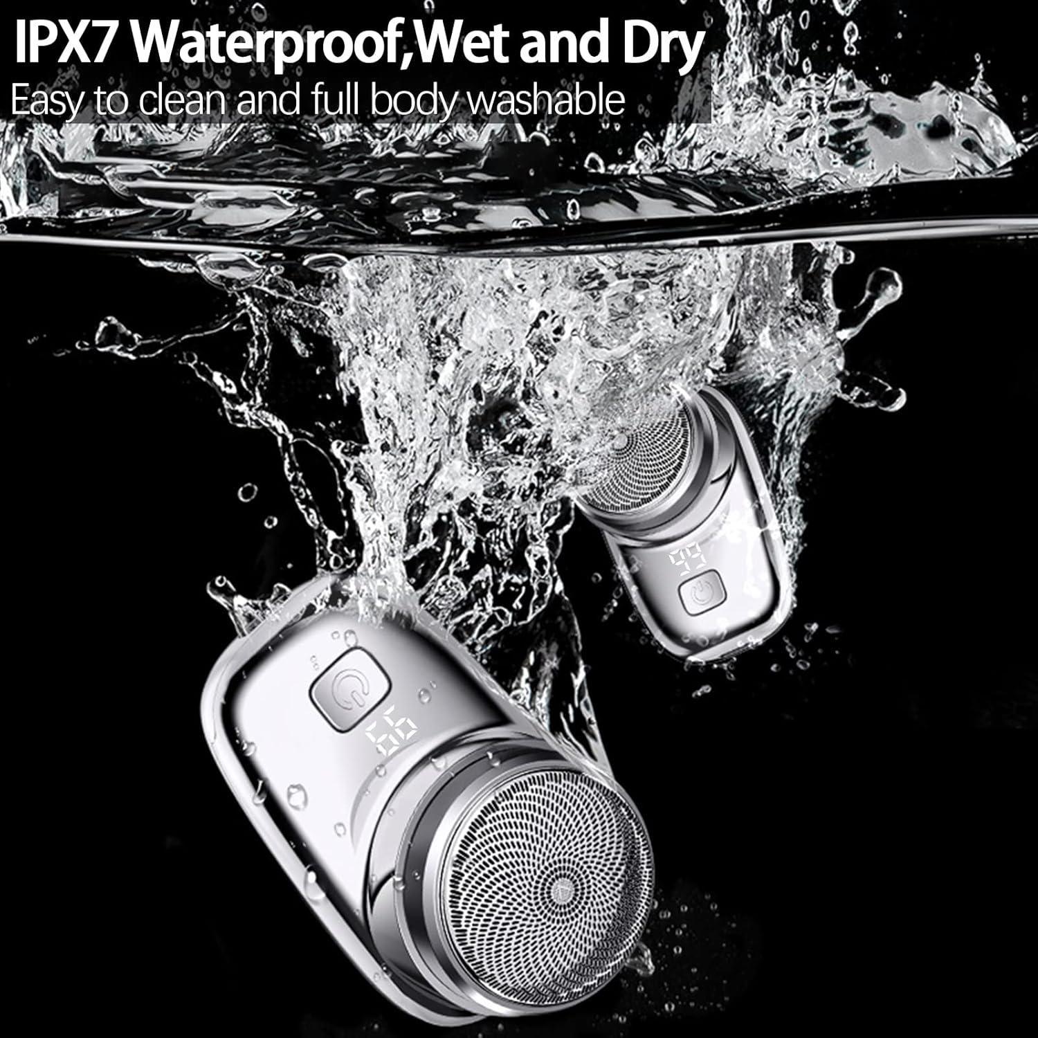 Afeitadora Eléctrica Mini Portátil OFHADF Recargable IPX7