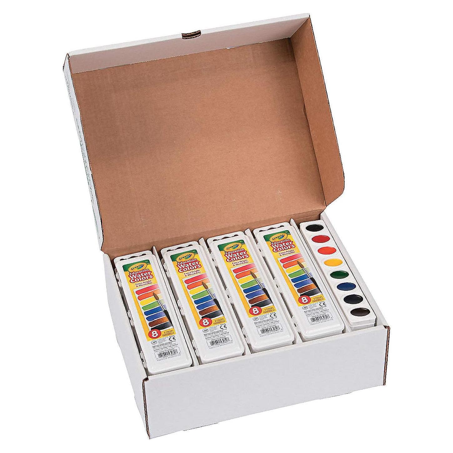 Paquete de Acuarelas Clásicas Crayola - 8 Colores - 36 Sets