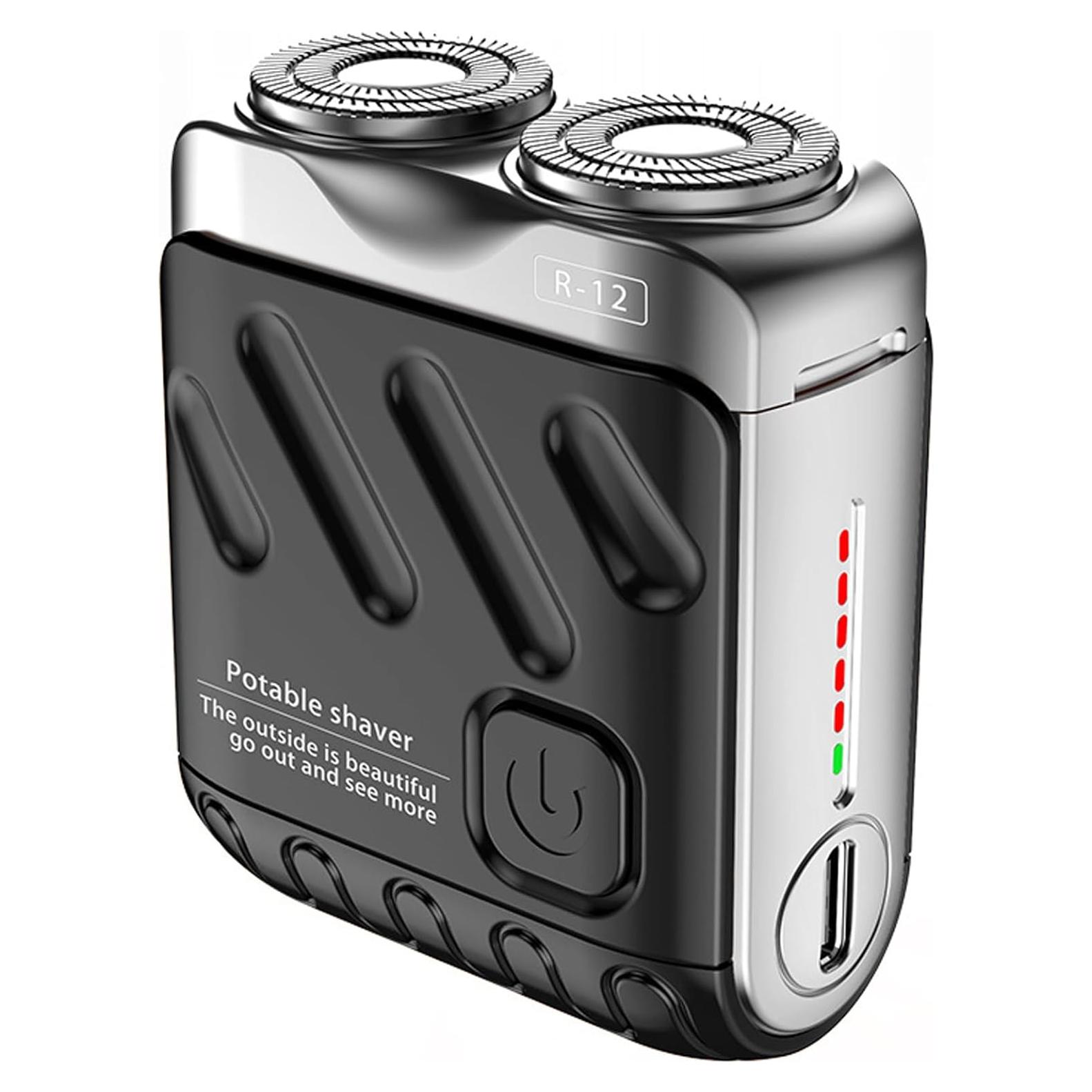 Afeitadora Eléctrica Yuaonew Mini 2-en-1 Portátil Negra