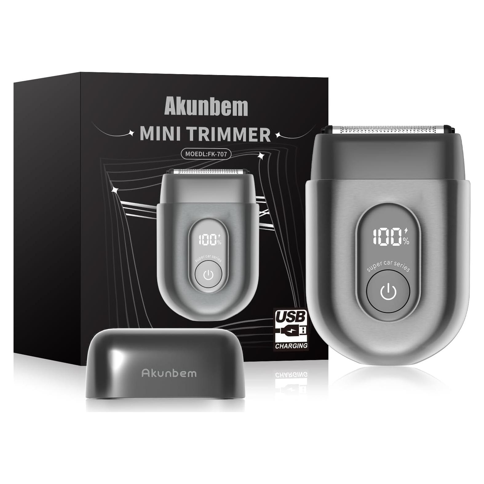 Afeitadora eléctrica Akunbem FK707 portátil recargable USB