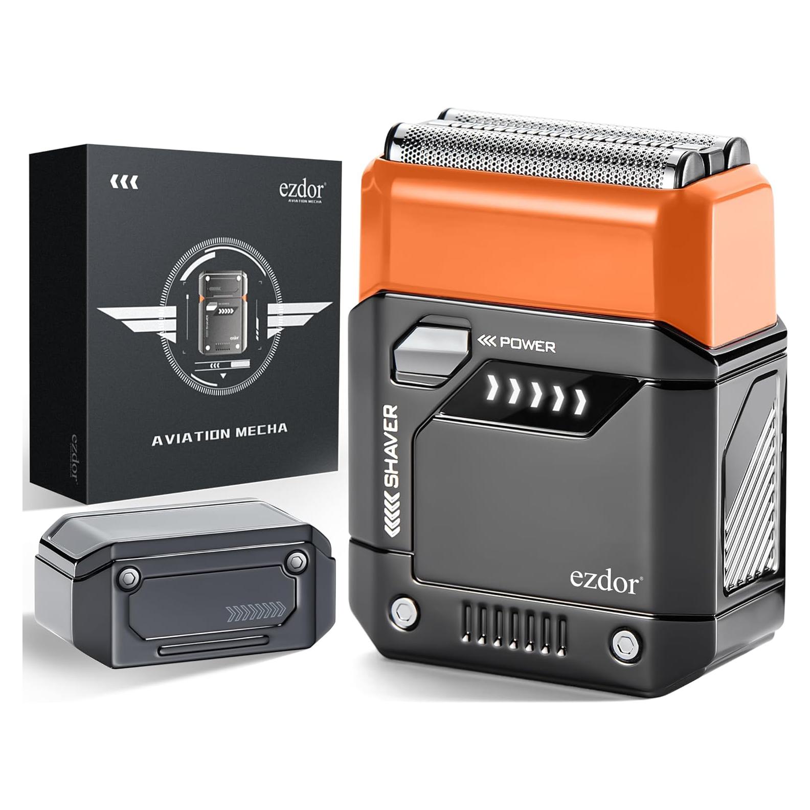 Afeitadora eléctrica compacta Ezdor M68, 3 cuchillas, USB-C