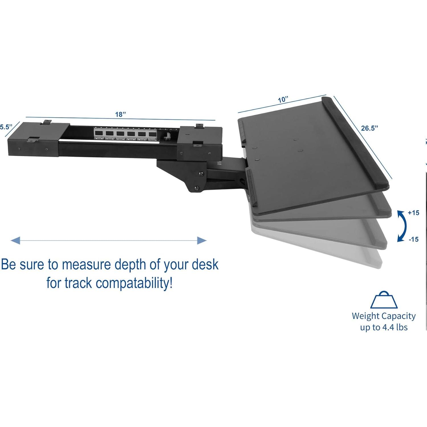 Bandeja Ajustable para Teclado y Ratón VIVO MOUNT-KB04C