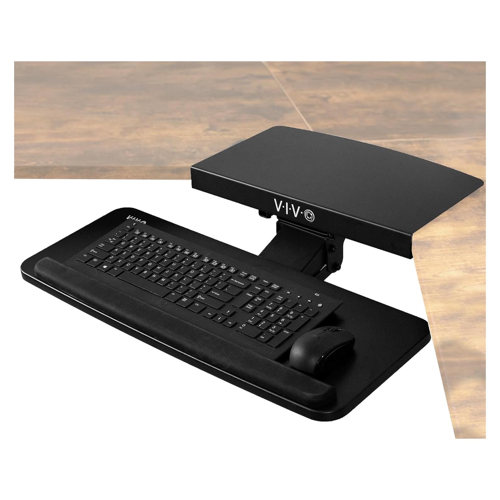 Bandeja Ajustable para Teclado y Ratón VIVO MOUNT-KB03B-C