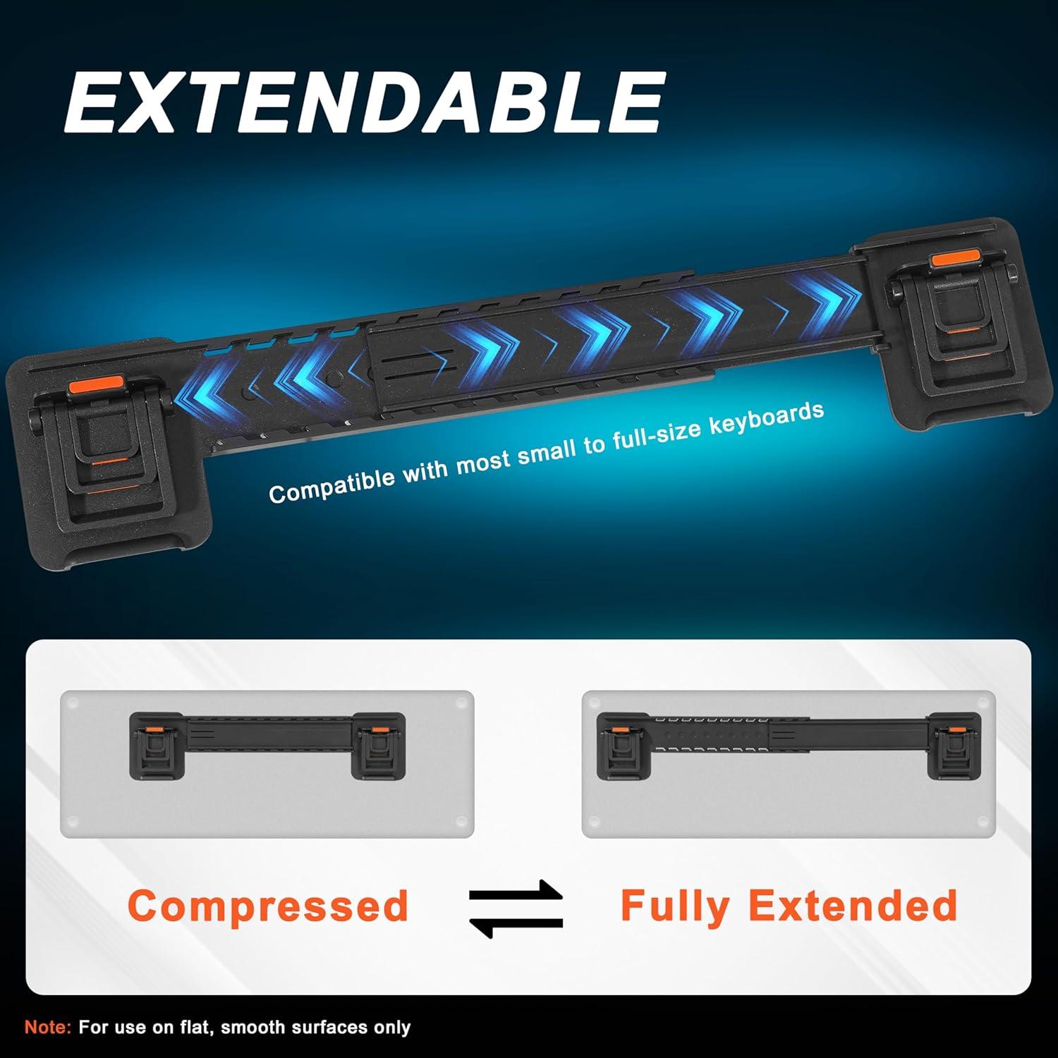 Soporte de Teclado Ajustable MEKASS Naranja Ergonómico