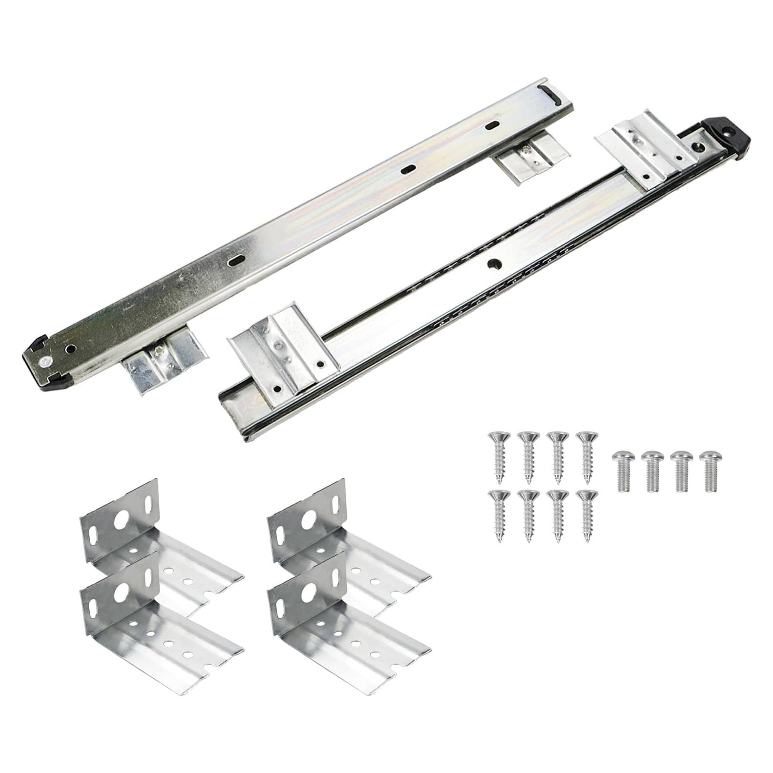 Bandeja deslizante para teclado KUMGROT 14" Acero Plata