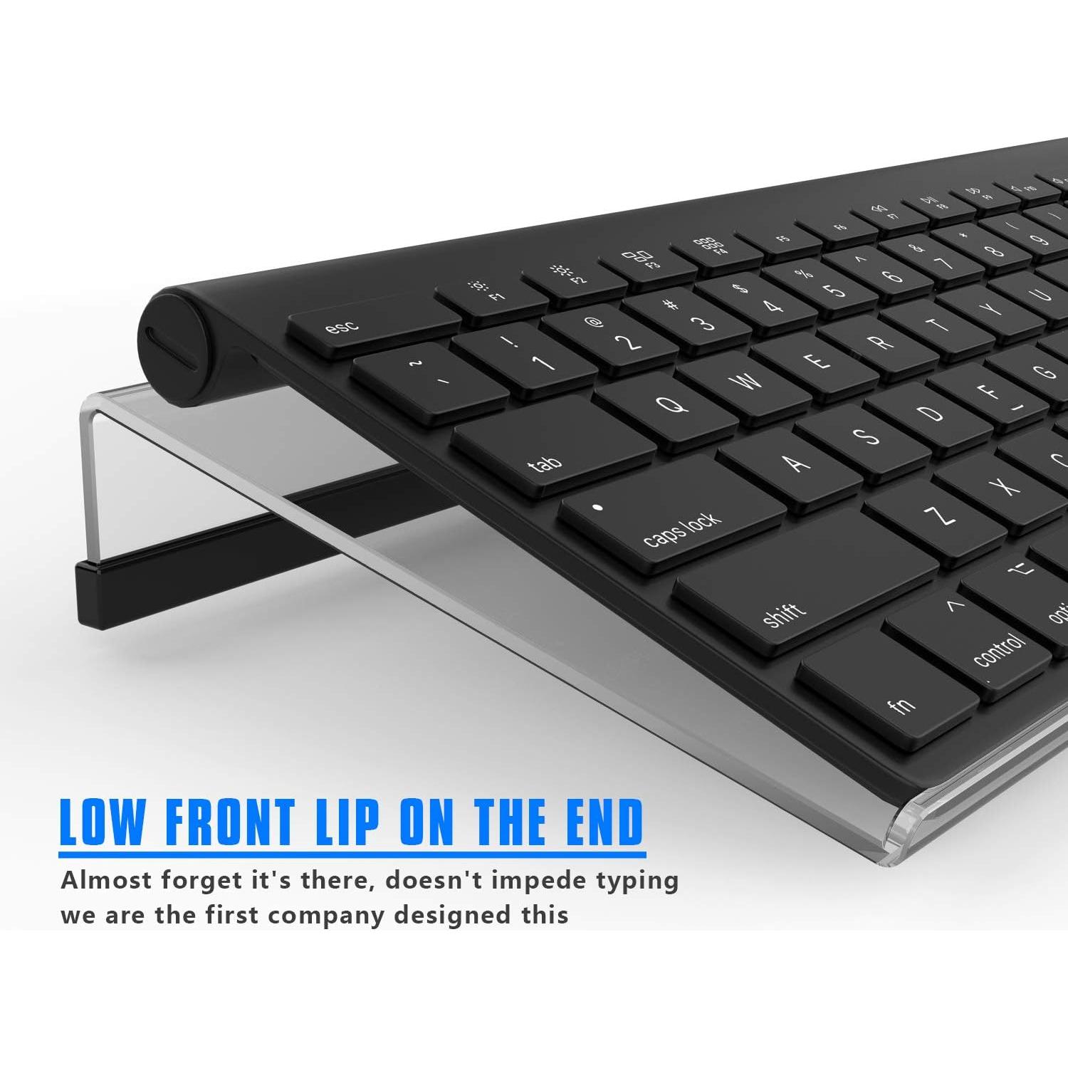 Soporte de Teclado Acrílico Richboom Compacto 30 cm Antideslizante