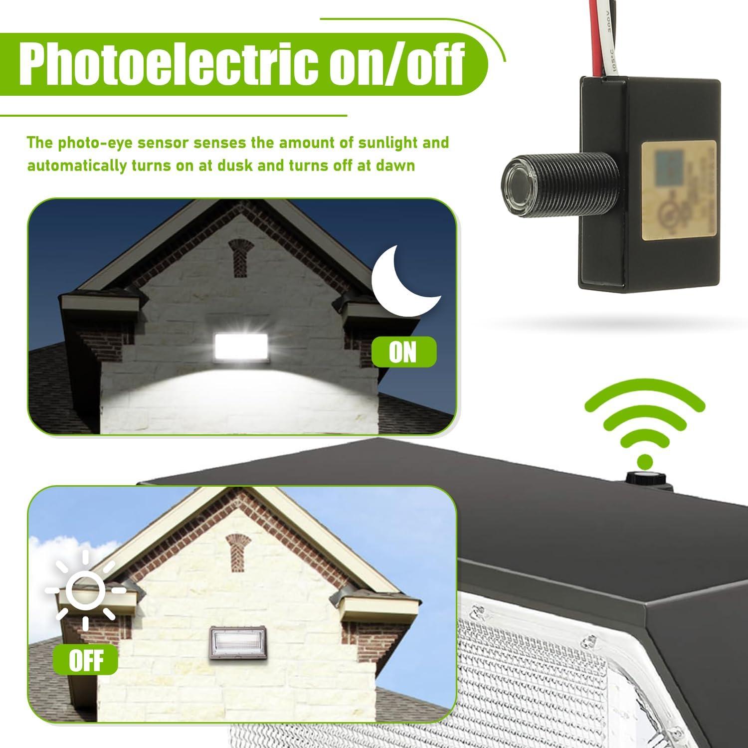 Sensor de Luz Fotocélula EPLZON 120V Control Automático IP65