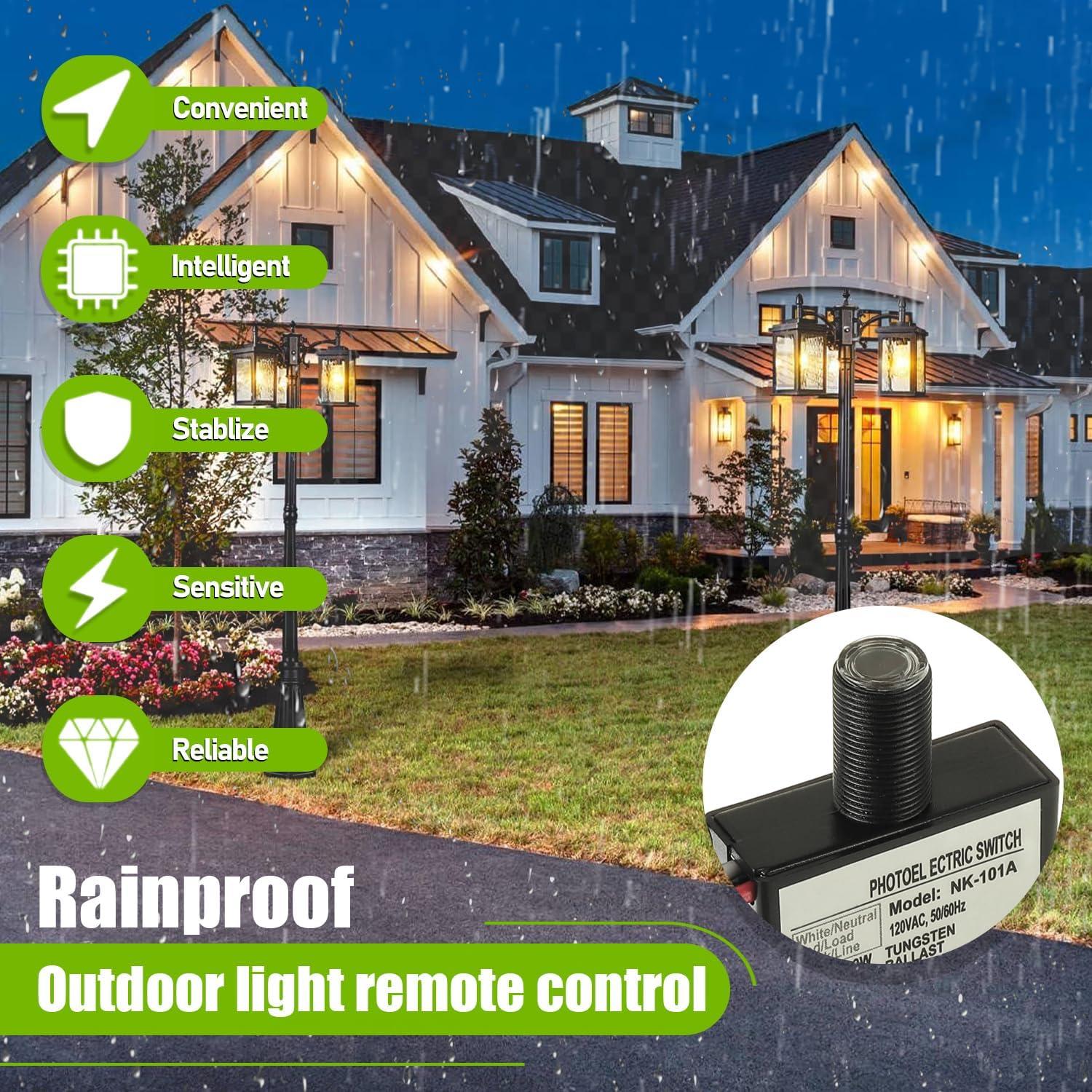 Sensor de Luz Fotocélula EPLZON 120V Control Automático IP65