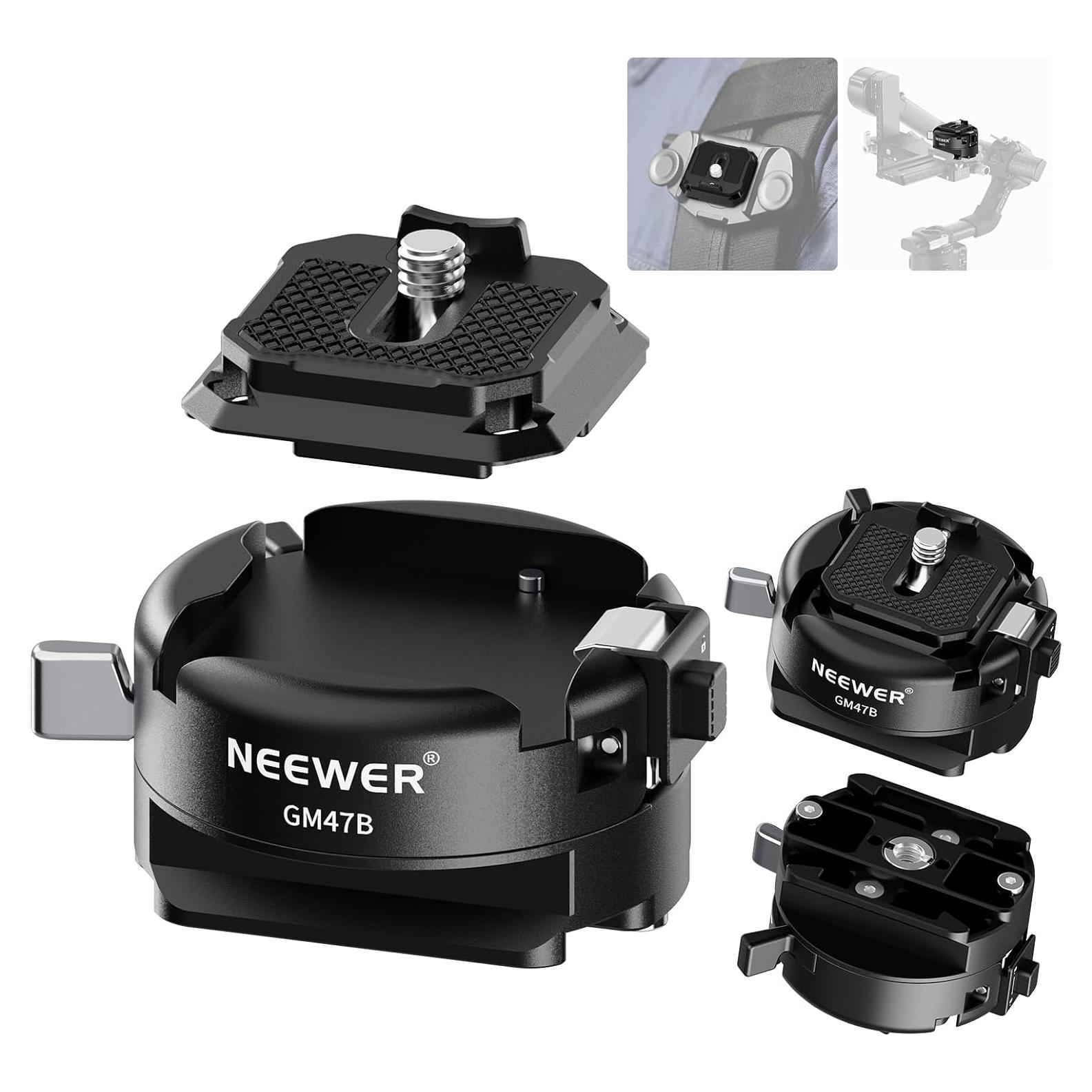 Kit de Placa de Liberación Rápida NEEWER GM47B Arca Swiss