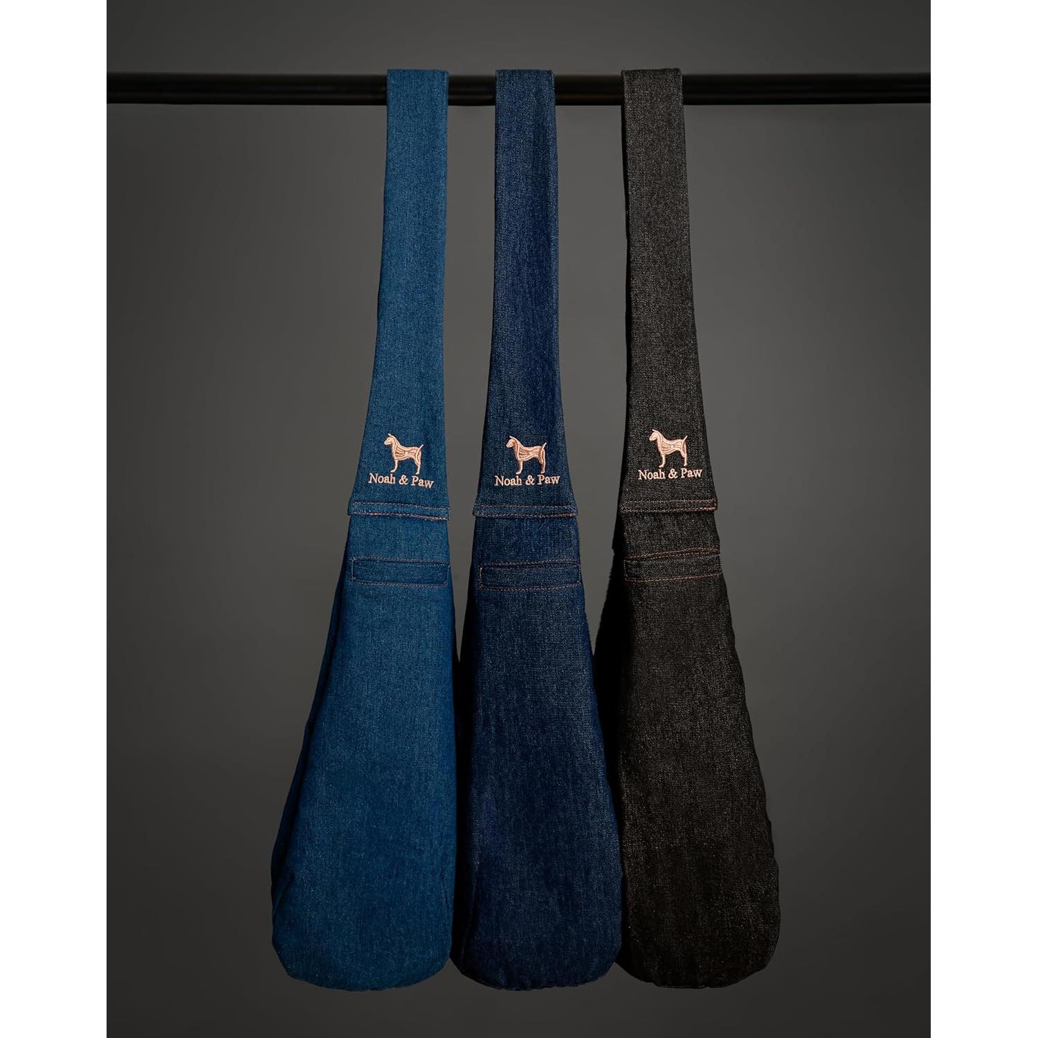 Transportín de Perro Noah & Paw Negro para Mascotas 2-8 kg