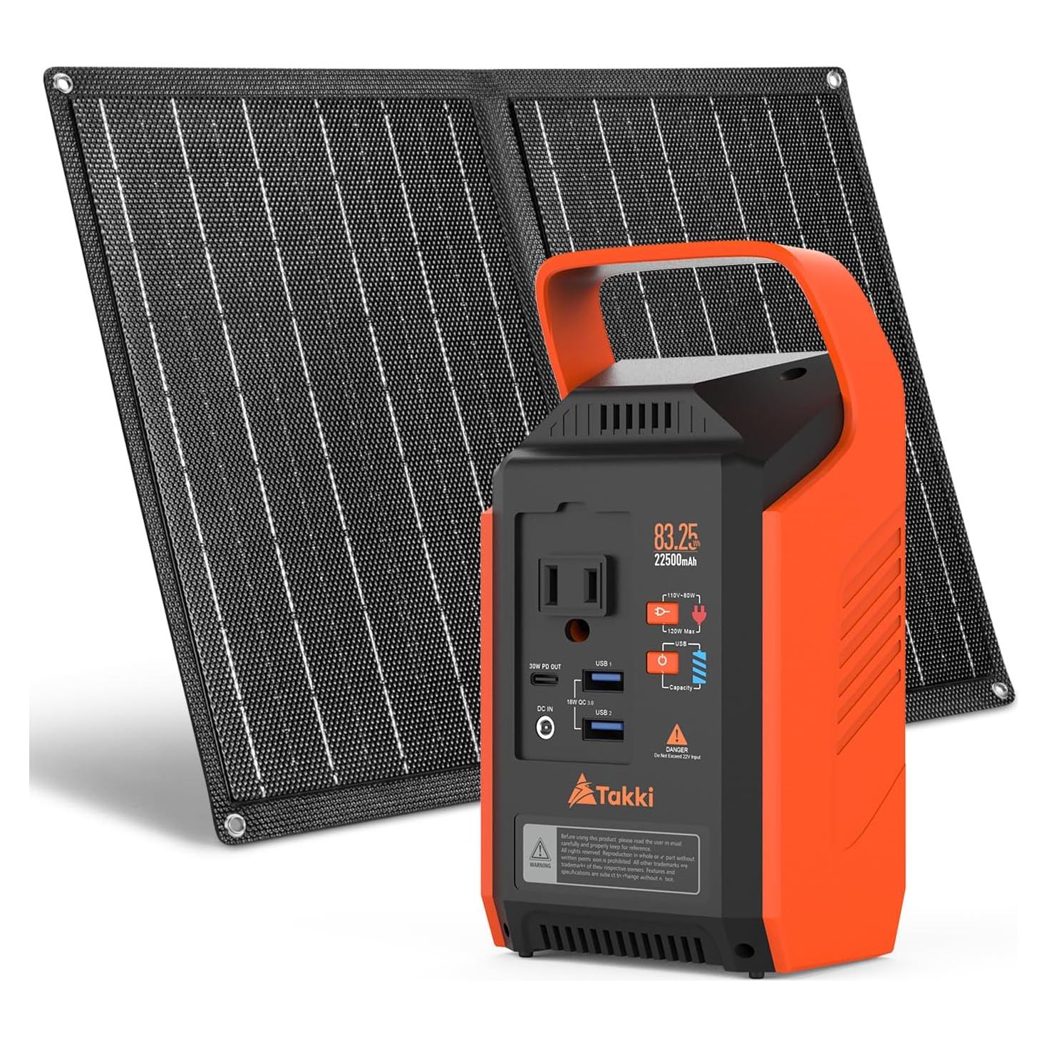 Generador Solar Portátil Takki S89 83Wh con Panel 21W