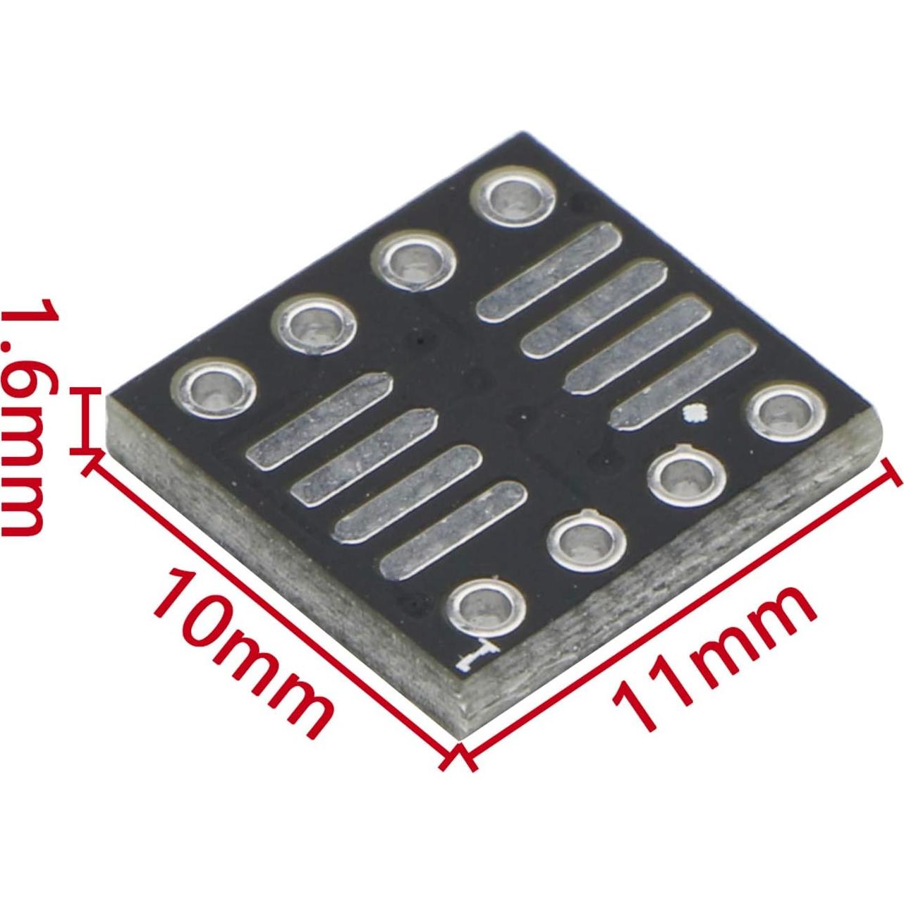 Placa Adaptadora PCB Doble Cara JIUWU 8 Pines para Prototipos