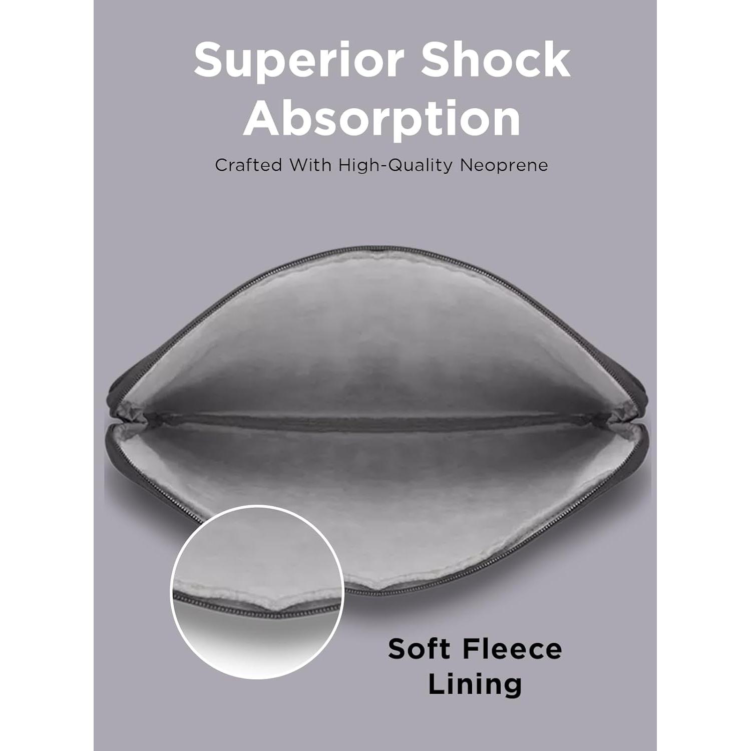 Funda para Laptop Lenovo 11" Neopreno Negro con Cremallera