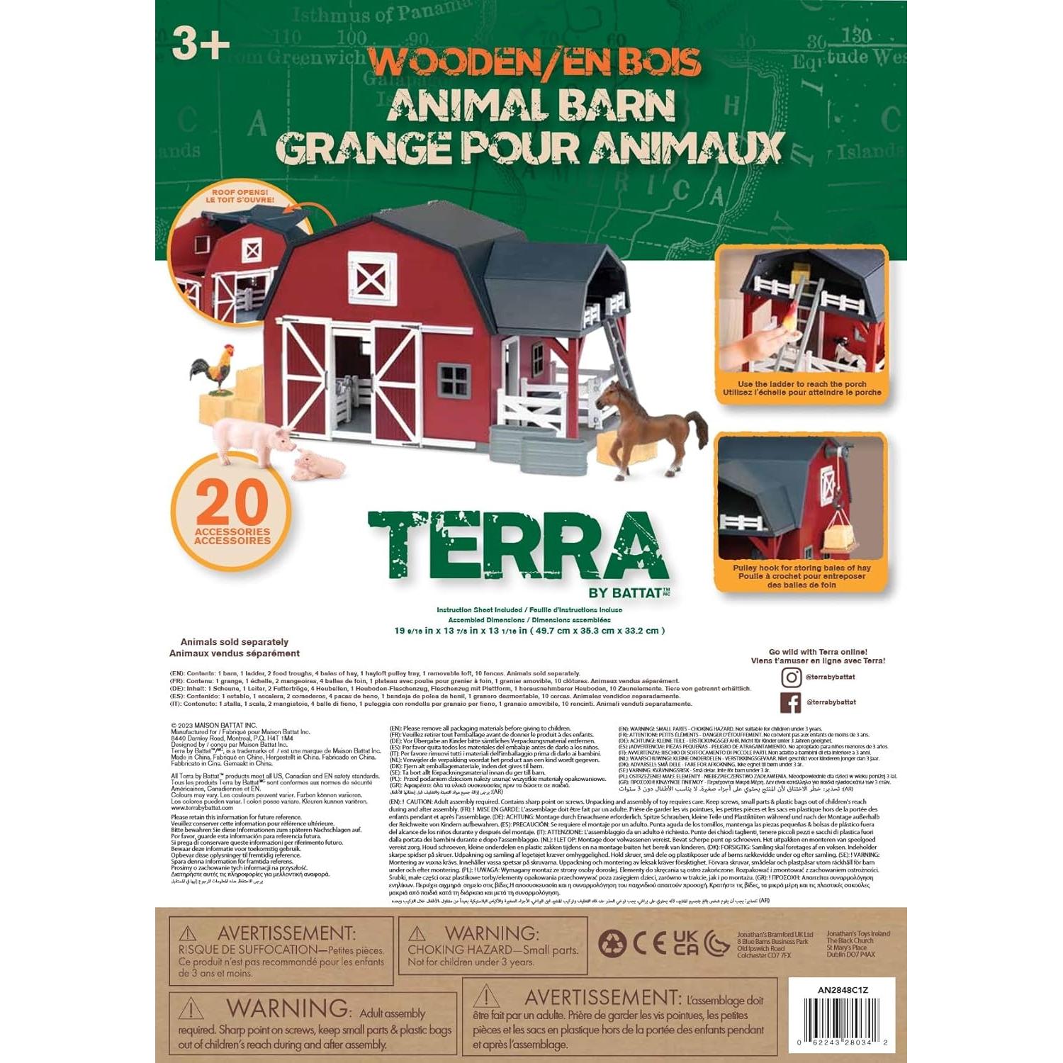 Granero de Madera Terra By Battat - 20 Piezas para Niños