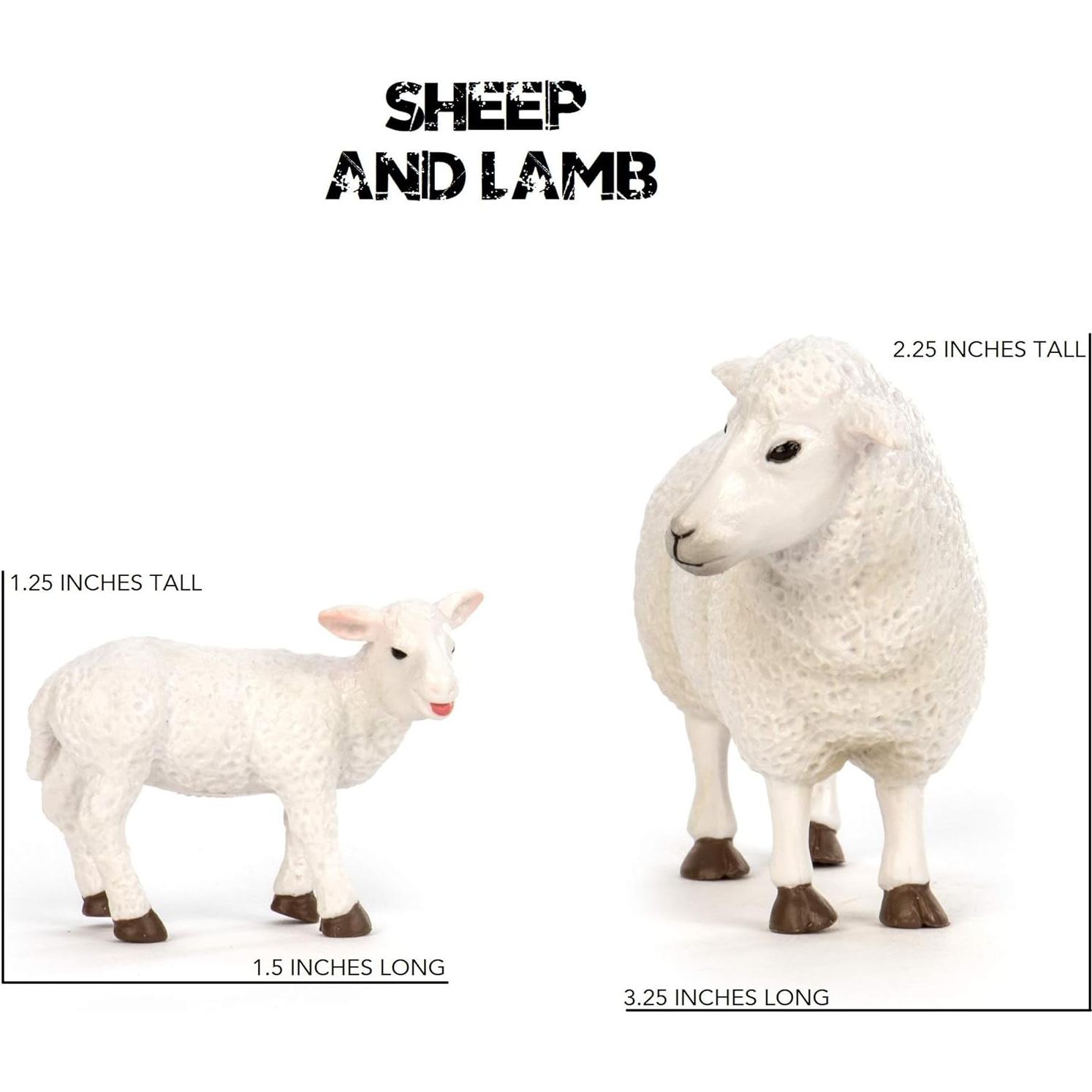 Set de Animales de Granja Terra by Battat - 12 Piezas Realistas