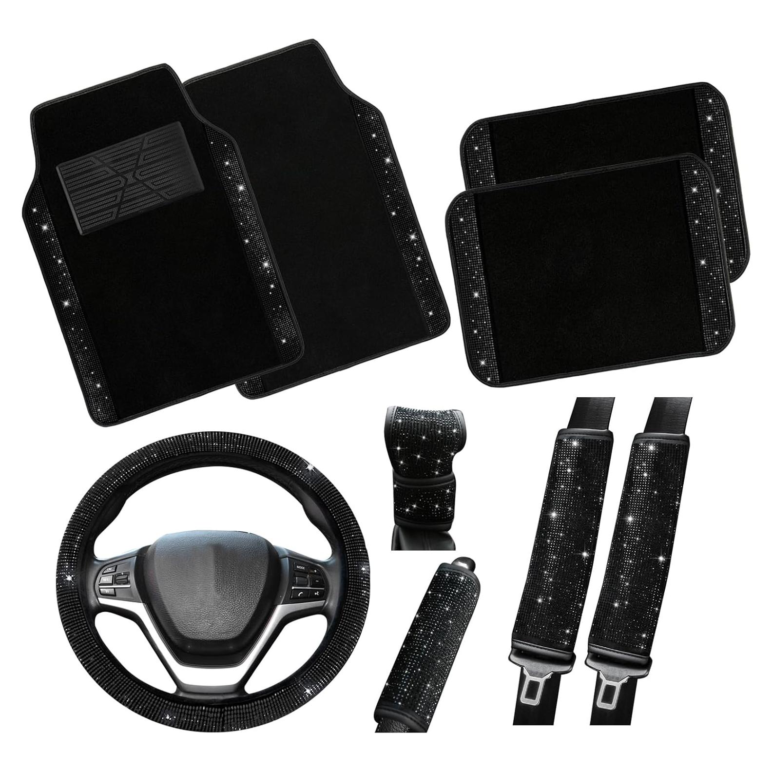 Juego de Accesorios de Coche Brillantes Valleycomfy 9 Piezas