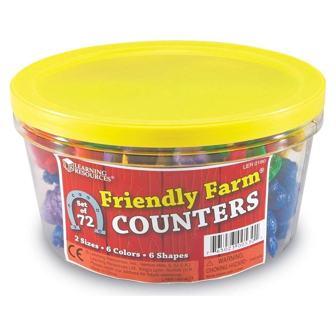 Contadores de Animales de Granja Learning Resources - 72 Piezas