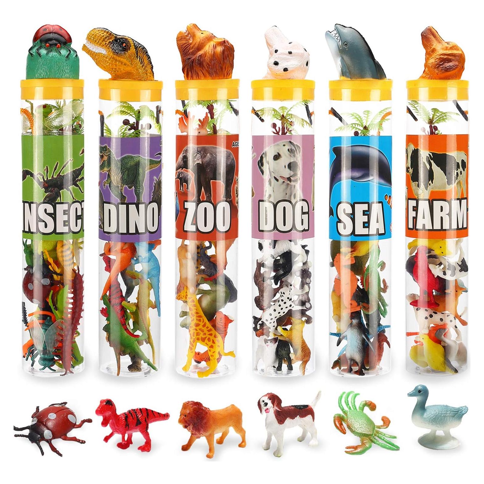 Juego de Animales 82 Piezas Yeonha Toys Set Educativo