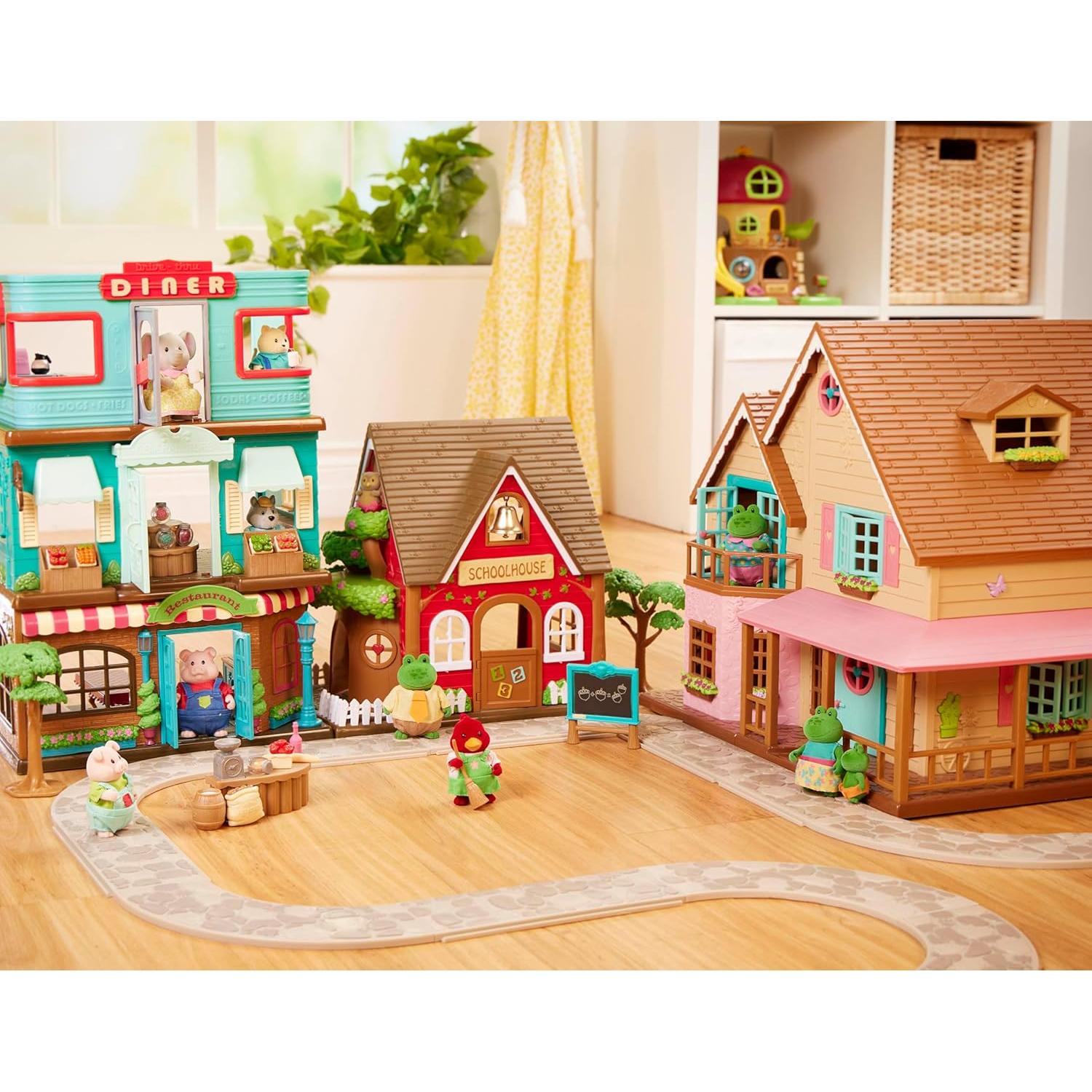 Conjunto de Granja Li'l Woodzeez - 4 Figuras de Animales