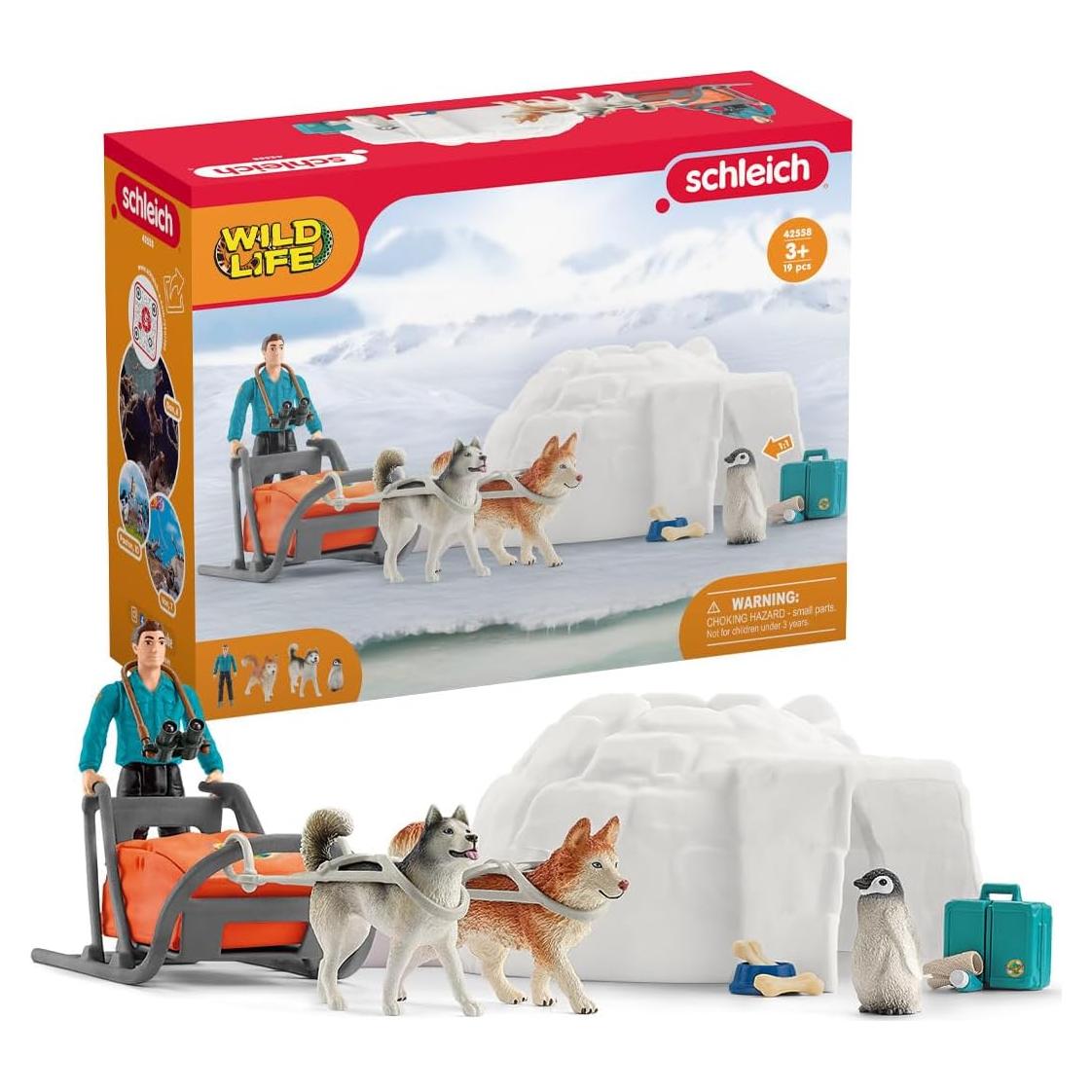 Juego de Juguetes de Animales Salvajes Schleich Antártida