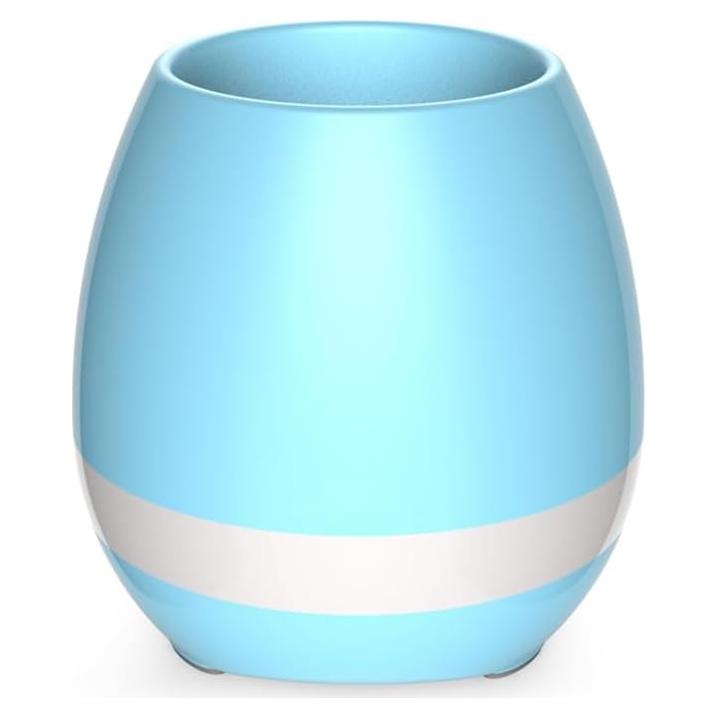 Maceta Musical Inteligente Genérico 10 cm Altavoz Bluetooth Azul