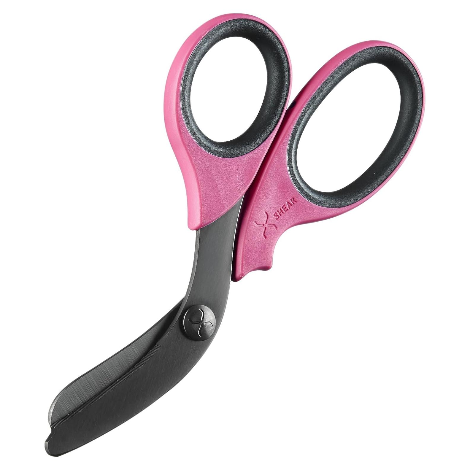 Tijeras de Trauma XShear 7.5" Rosa/Negro - Acero Inoxidable