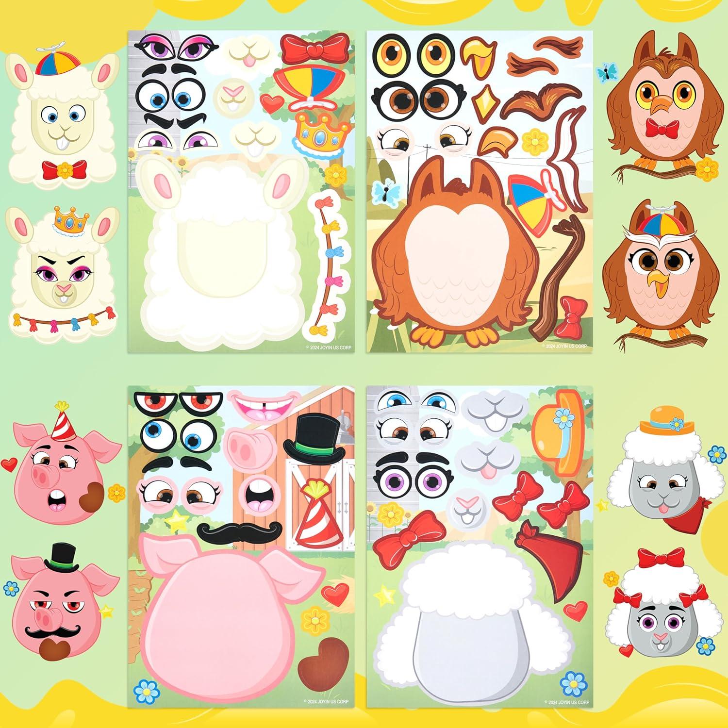 Stickes Animales de Granja JOYIN 36 Pcs Creativos