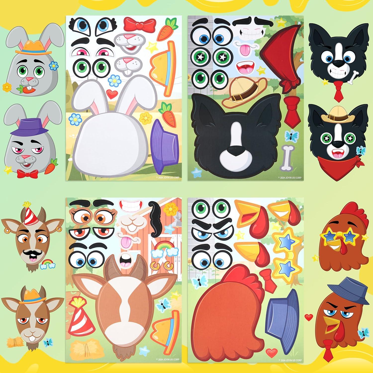 Stickes Animales de Granja JOYIN 36 Pcs Creativos