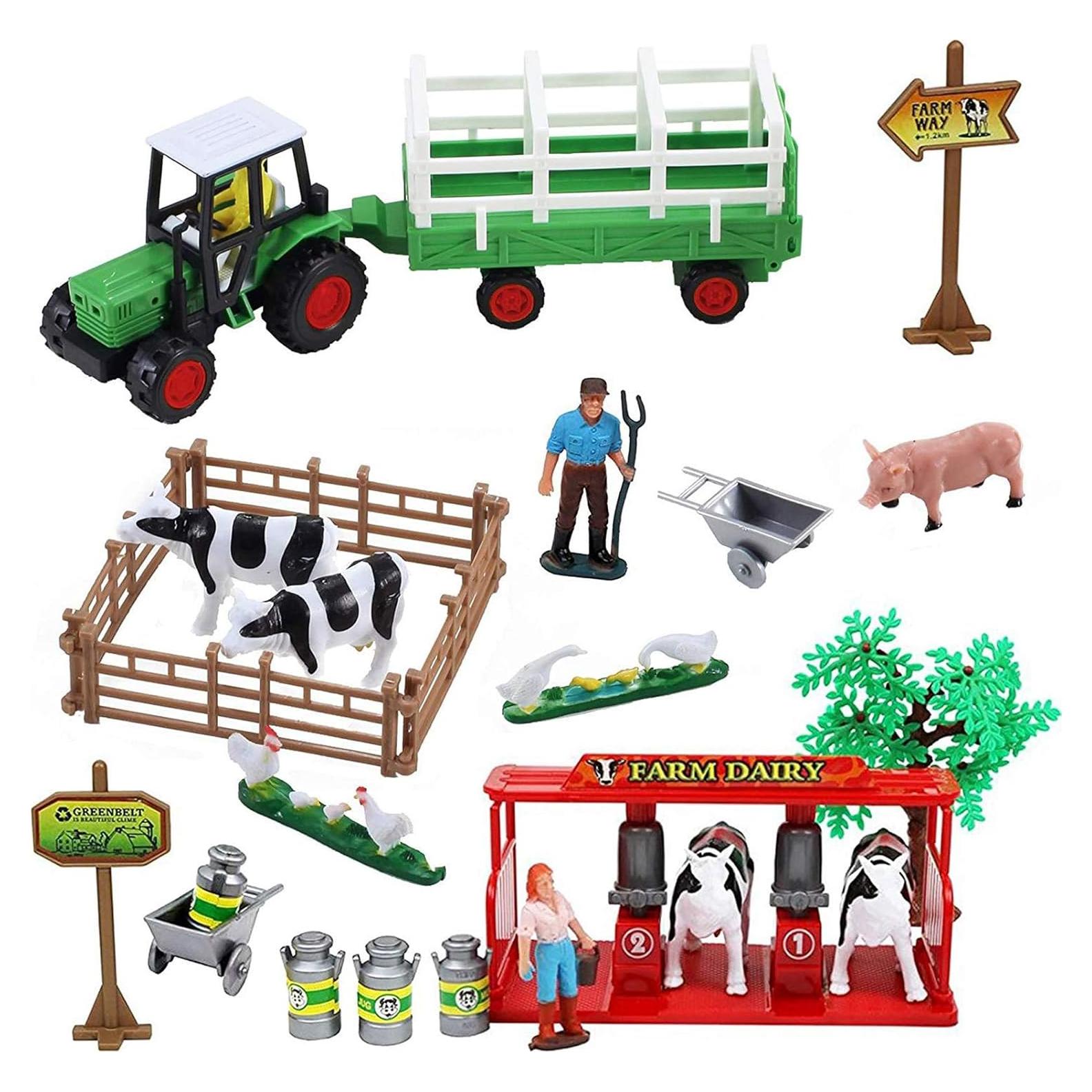 Juego de Granja Lechera Liberty Imports 23 Piezas con Animales