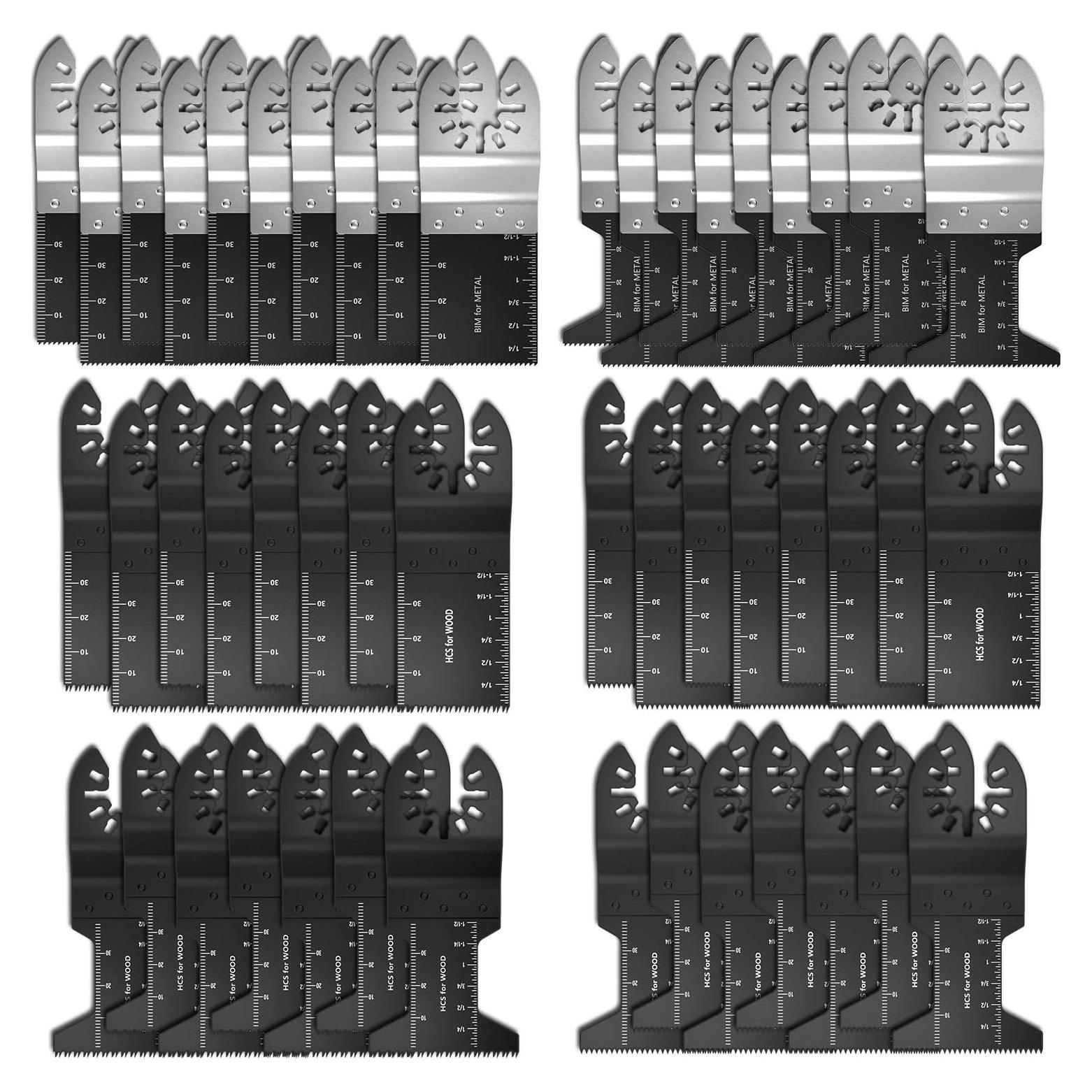 Juego de 50 Cuchillas de Sierra Oscilante Abizarch 1.11kg