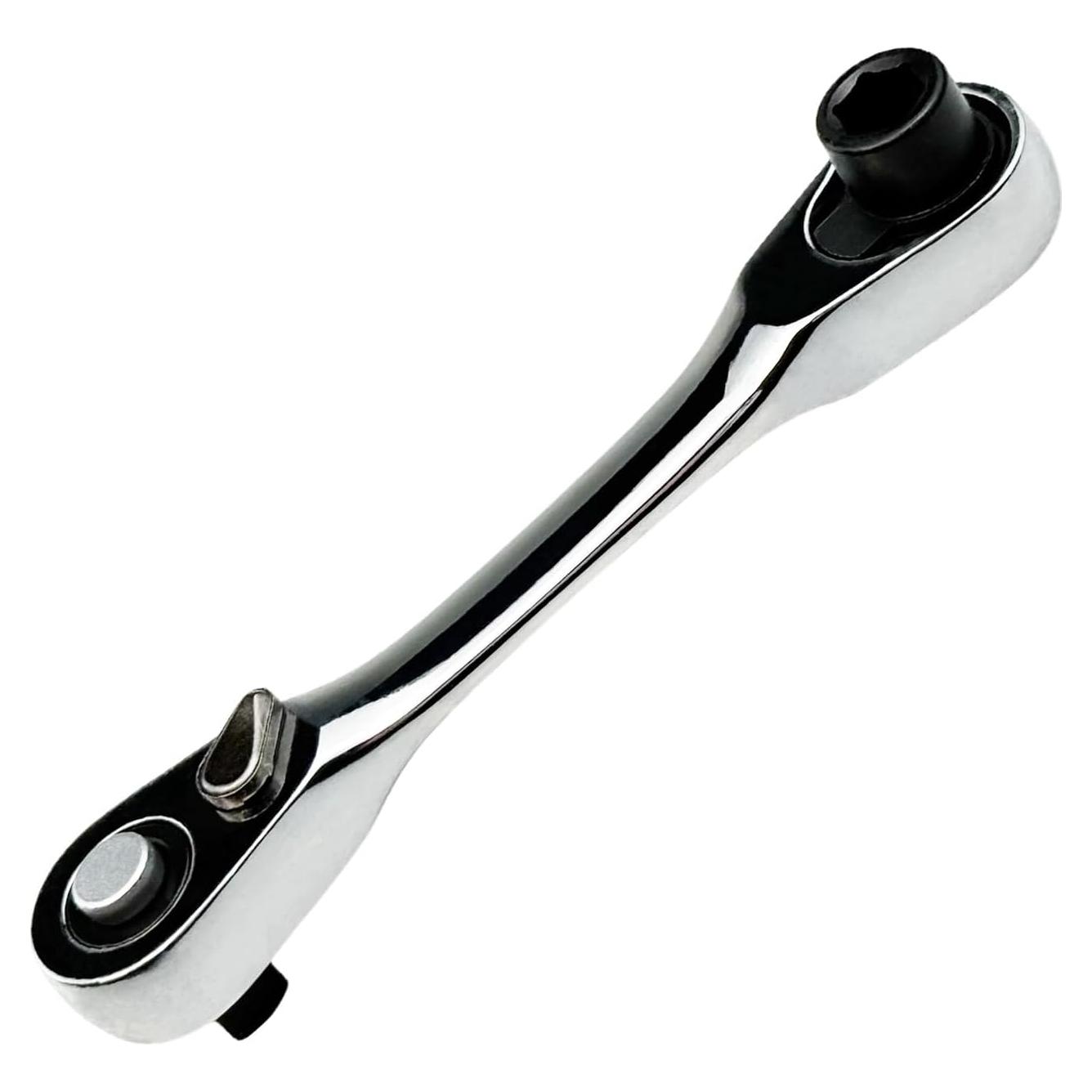 Llave de vaso mini Flylin 1/4" 72 dientes reversible 107mm