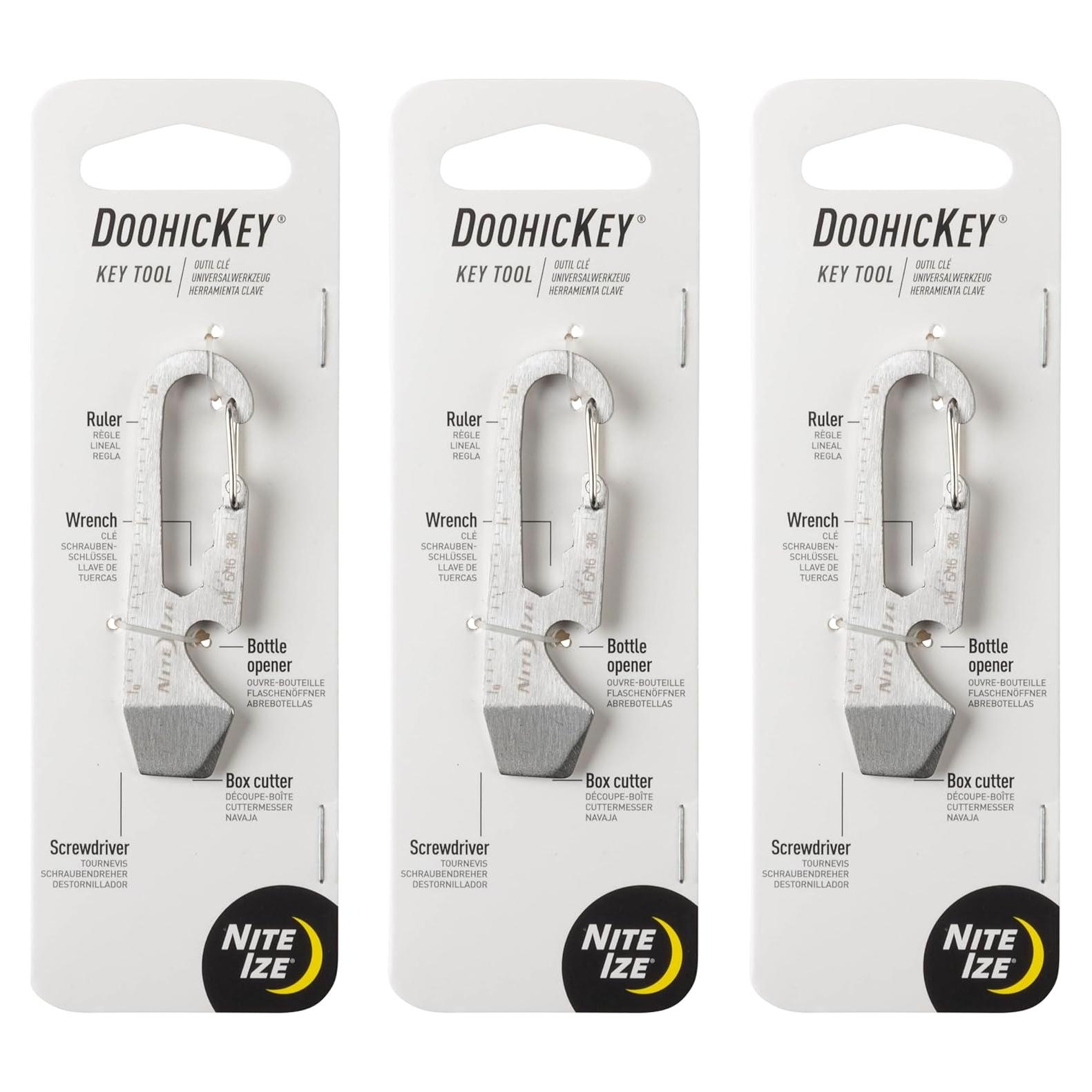 Nite Ize DoohicKey Multiherramienta Llave Acero Inoxidable 3 Piezas