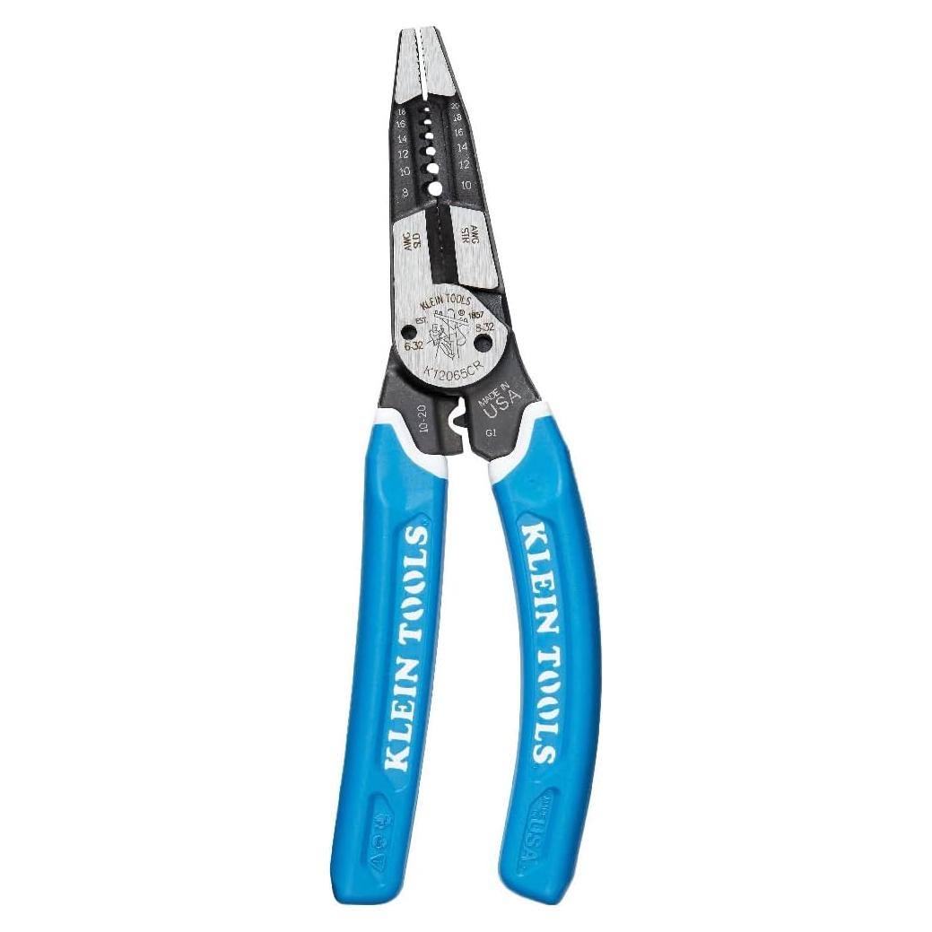 Klein Tools K12065CR Desforradora/Cortadora/Crimpadora 8-18 AWG
