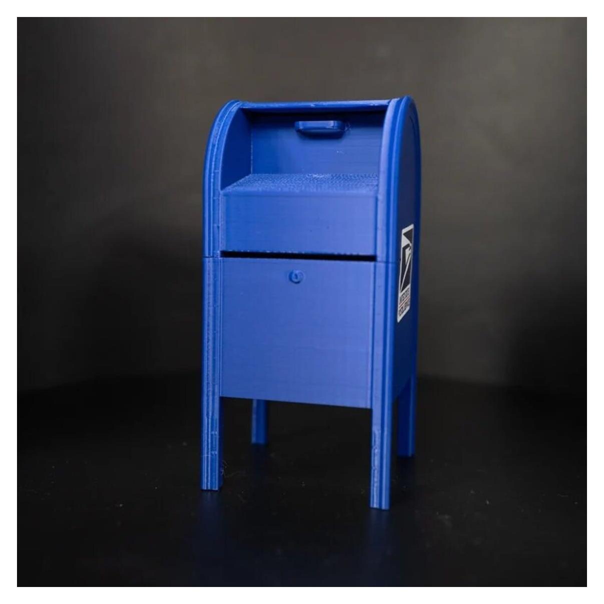 Dispensador de Sellos Postales OMCGAA Azul Hecho a Mano