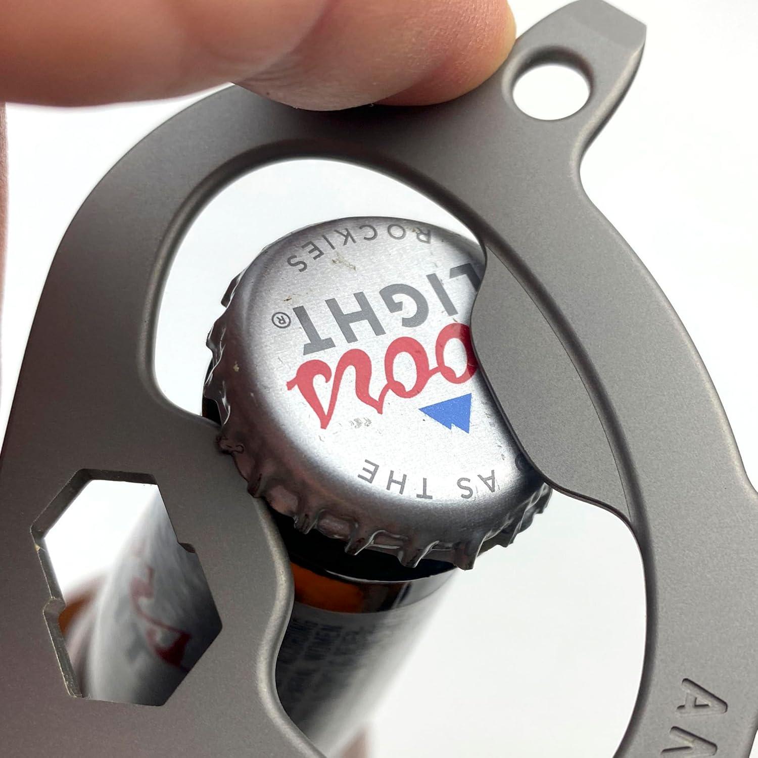 Multiherramienta de llavero 7 en 1 Angry Panda - Acero Inoxidable