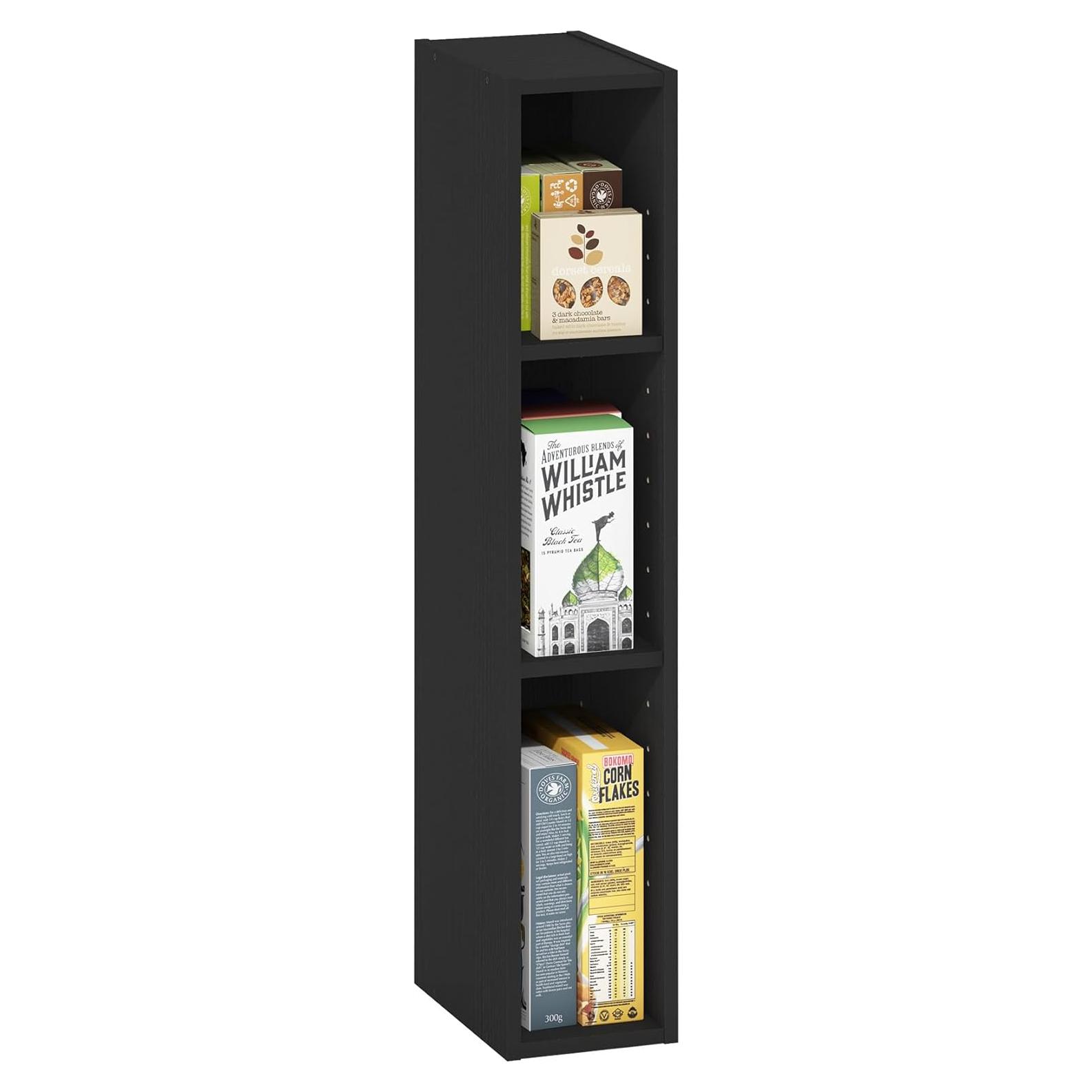 Estantería Furinno Fulda 3 Niveles Madera Negra 80 cm