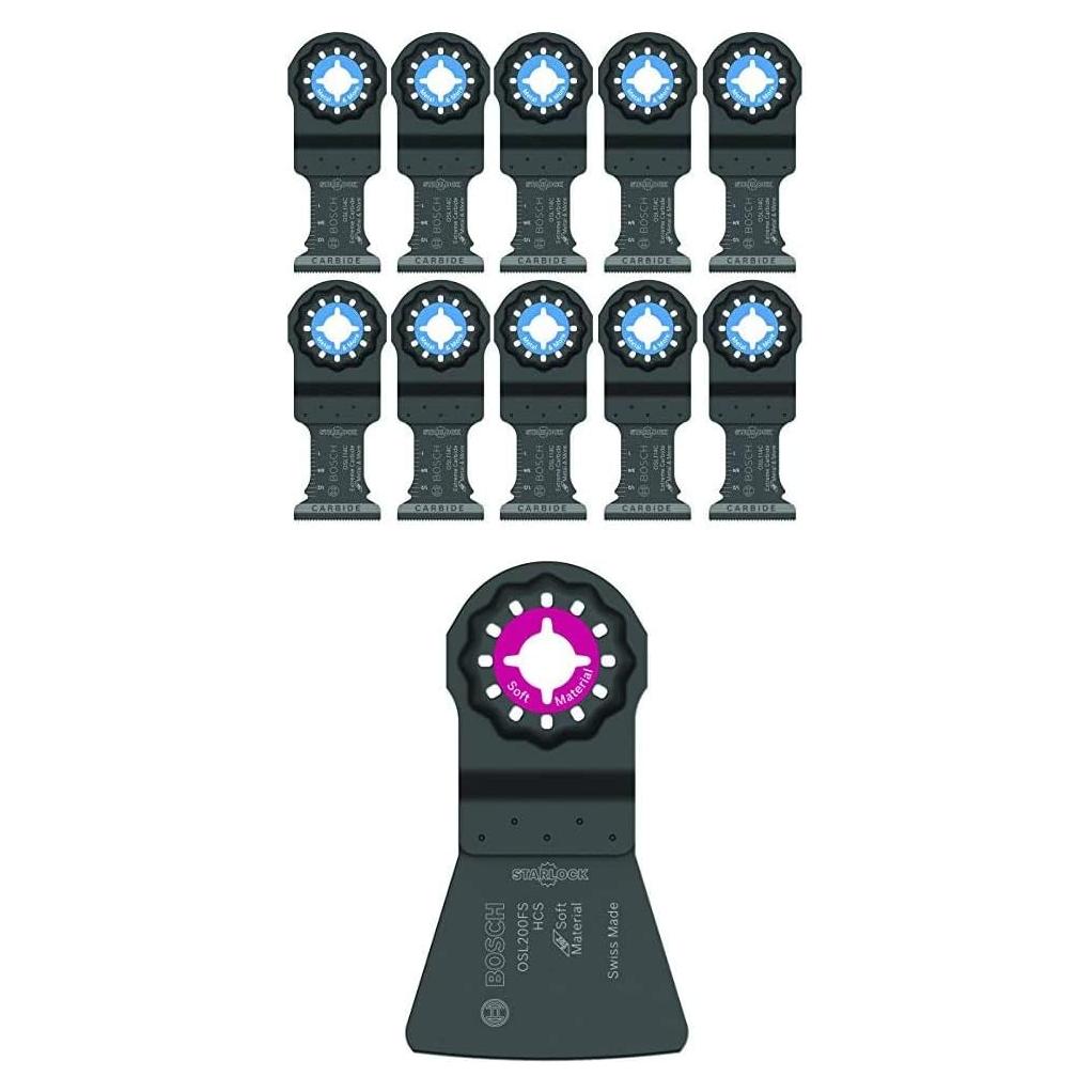 Cuchillas oscilantes Bosch Starlock de carburo para metal - 11 piezas