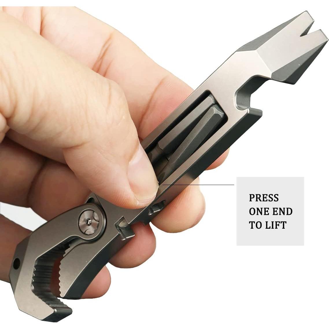 Barra Multifuncional EDC ResafeLy de Titanio 10.8 cm