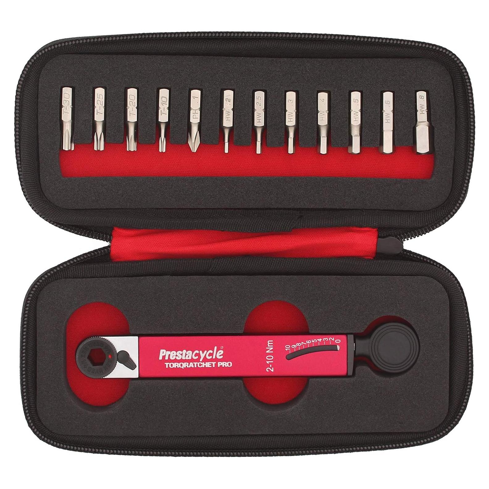 Kit de Herramientas para Bicicleta Prestacycle TorqRatchet PRO 2-10Nm