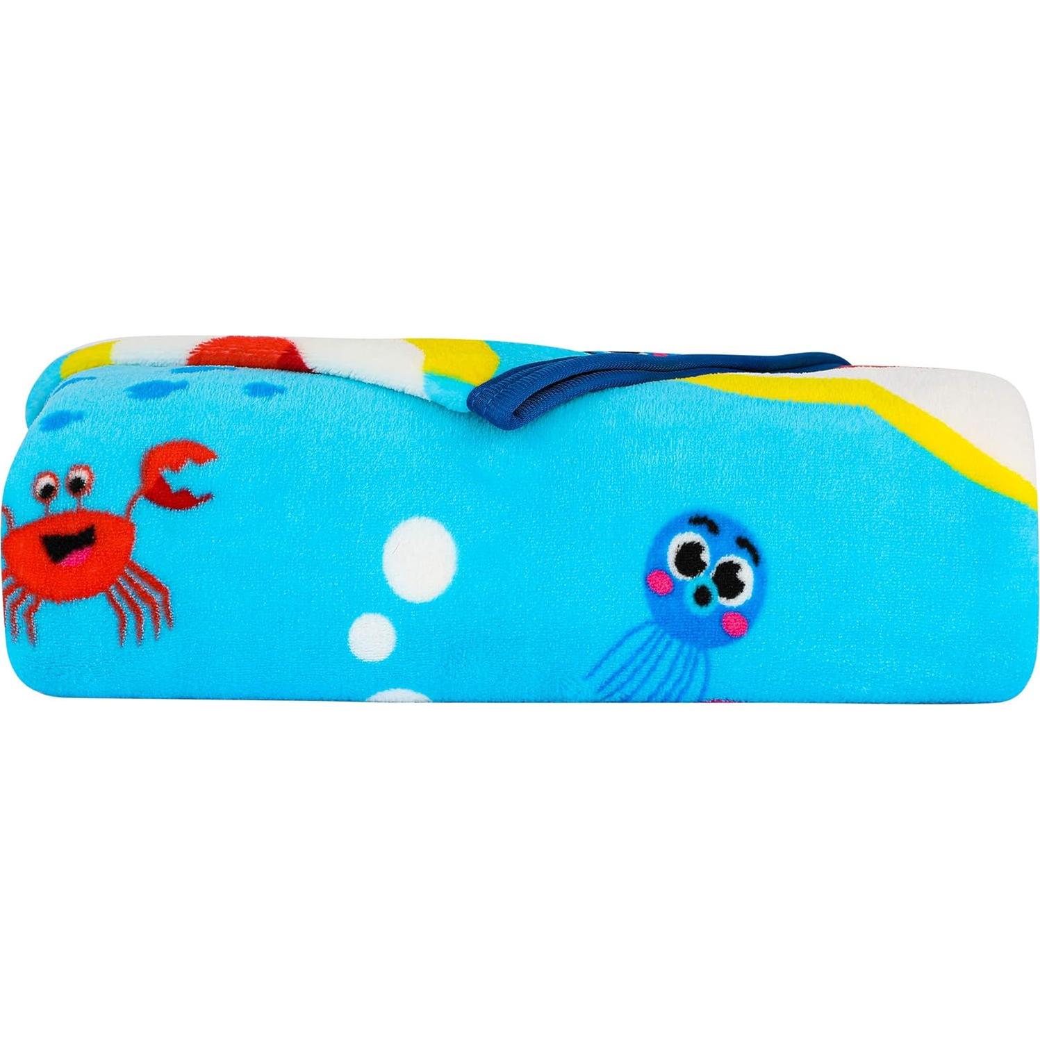 Manta Franco Baby Shark 116x152 cm Suave para Niños