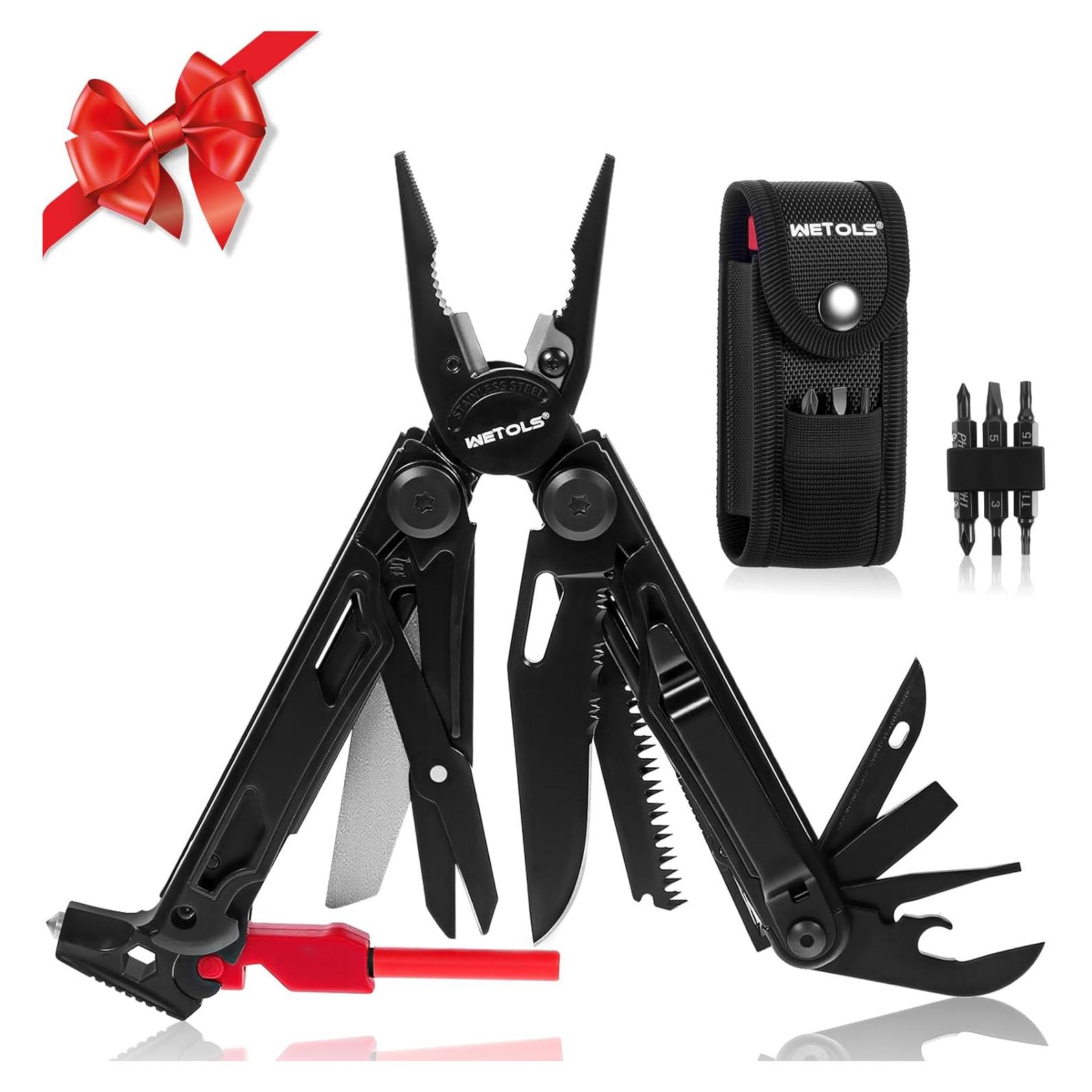 Multiherramienta WETOLS 27-en-1 con Cuchillo y Funda EDC