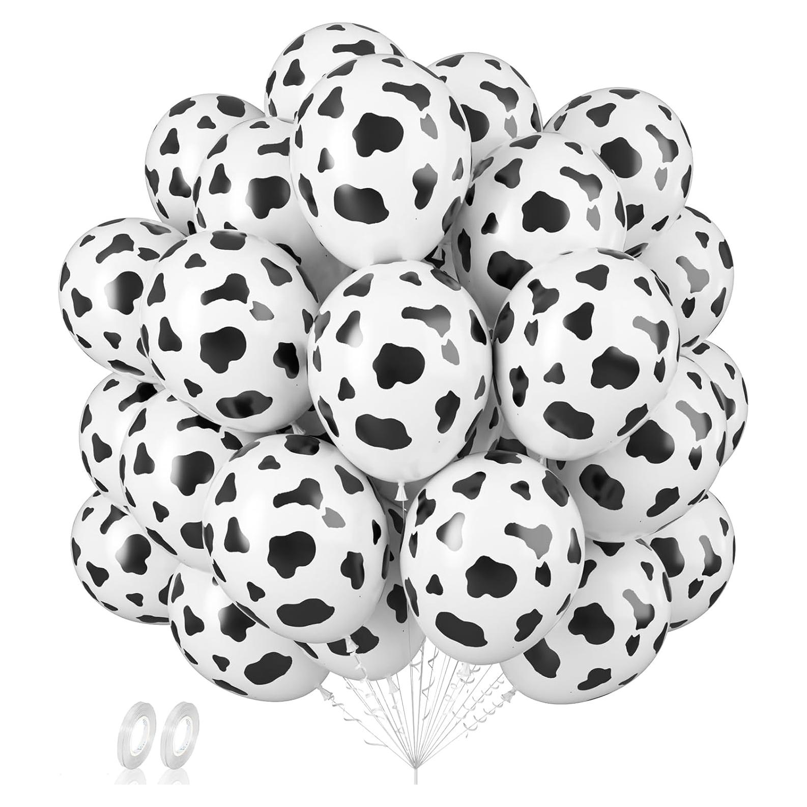 Globos de Vaca Biapian 60 Pcs 30 cm para Fiestas Infantiles