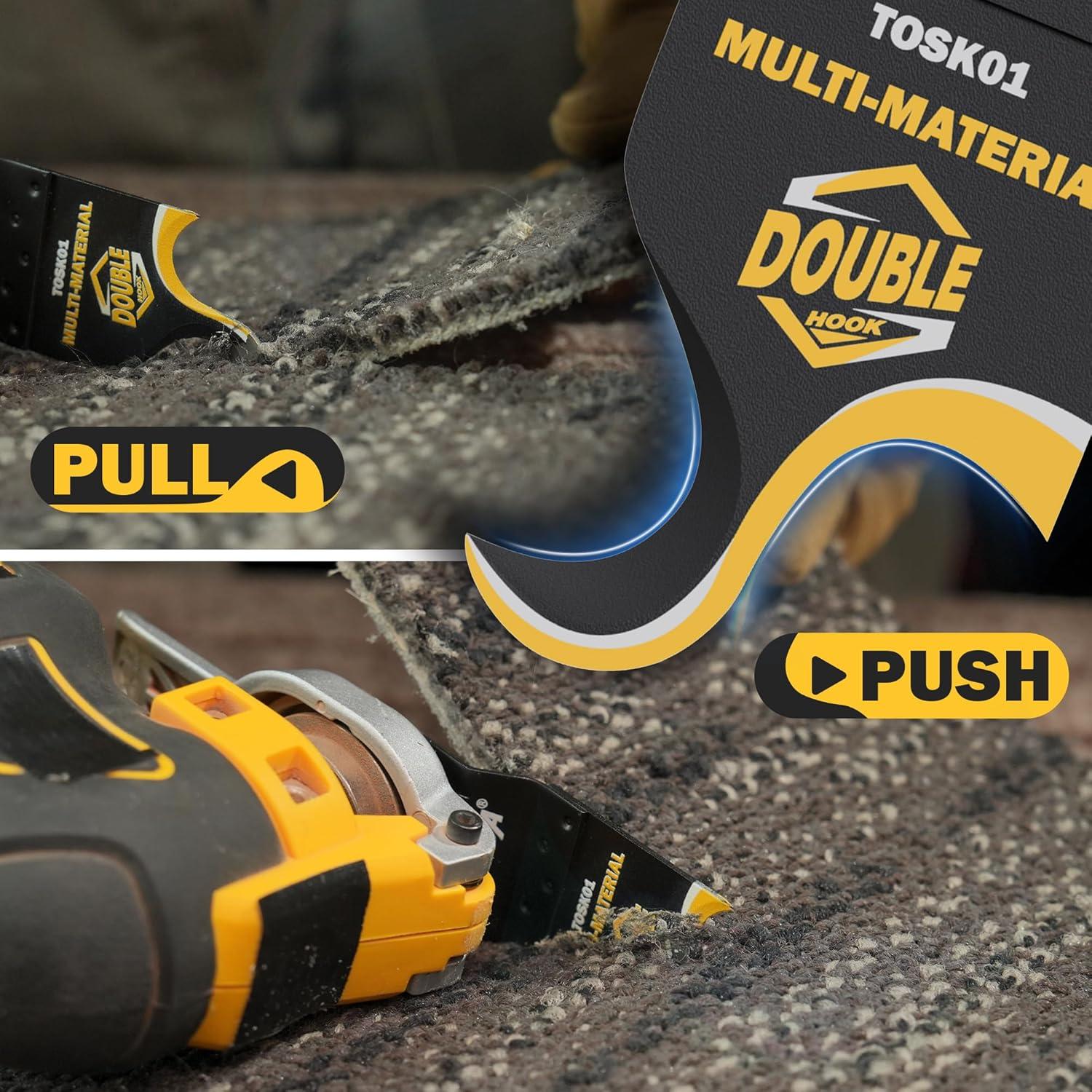 Hojas de Cuchillo de Gancho TOLESA 5 PCS para Herramienta Oscilante