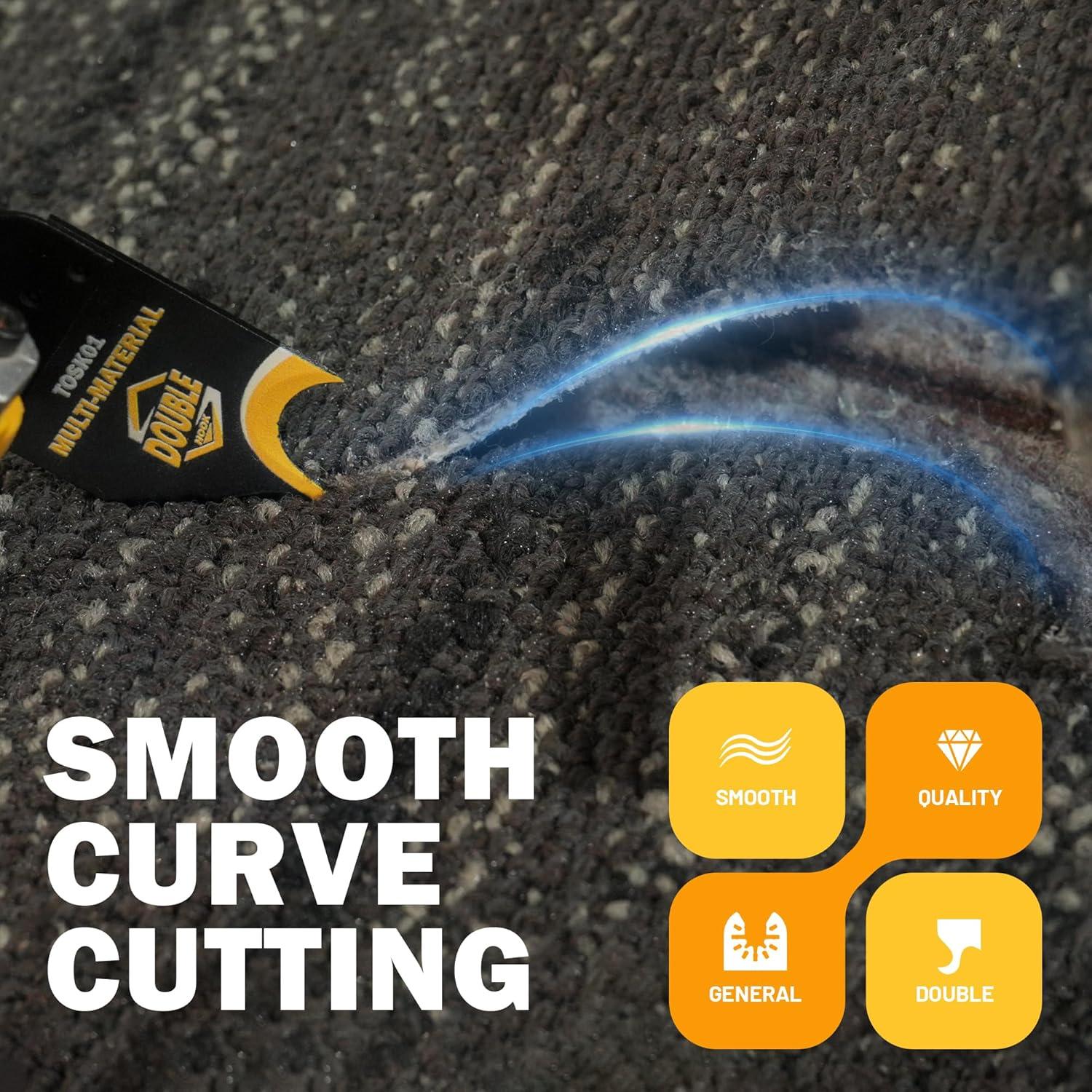 Hojas de Cuchillo de Gancho TOLESA 5 PCS para Herramienta Oscilante