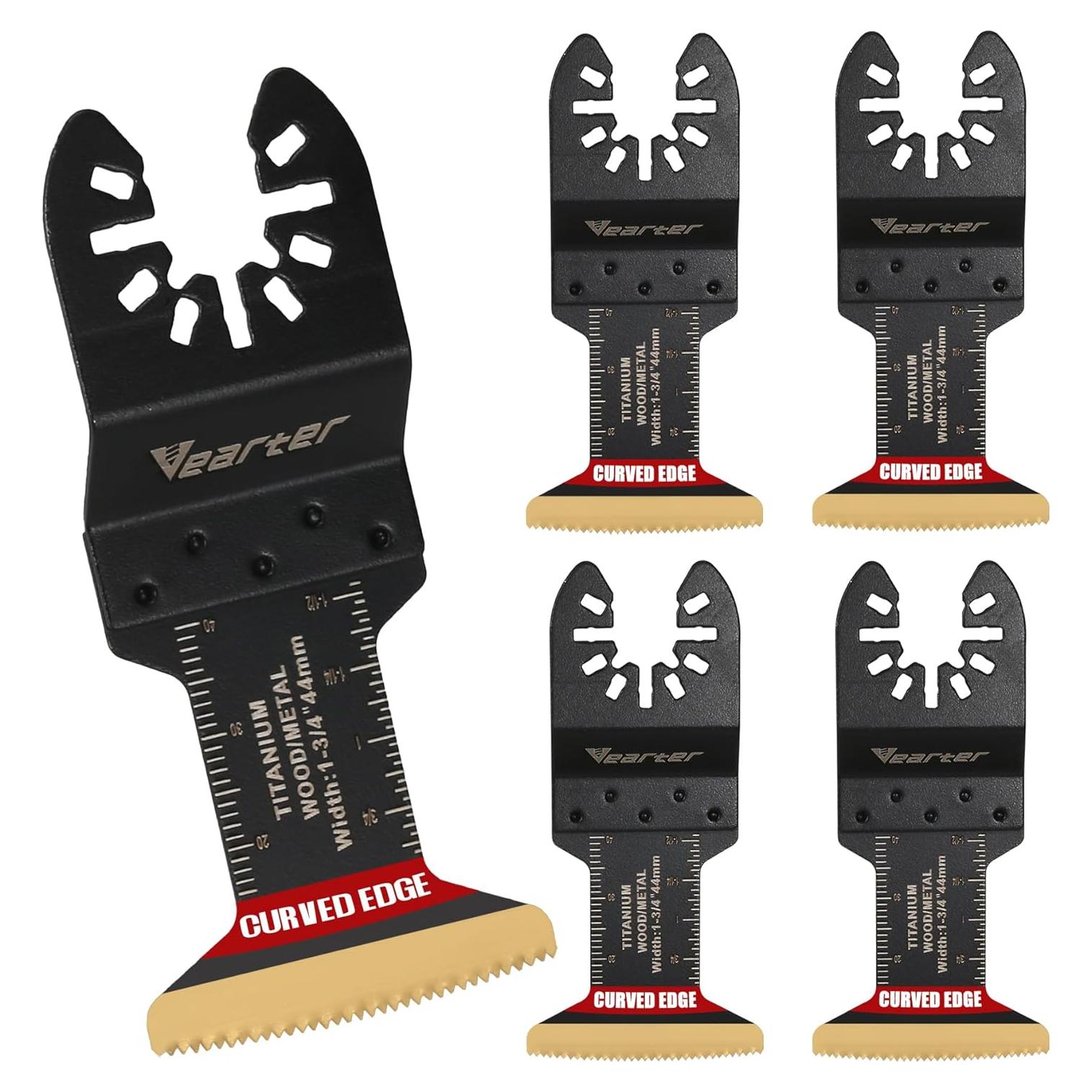 5 Cuchillas Oscilantes Vearter de Titanio 4.4 cm Bi-Metal